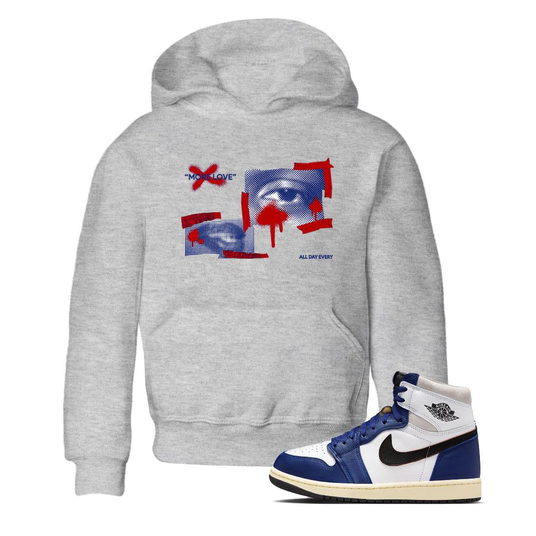 More Love snkmatch Tees Kids - Air Jordan 1 Rare Air