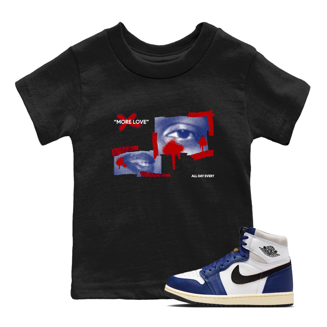 More Love snkmatch Tees Kids - Air Jordan 1 Rare Air