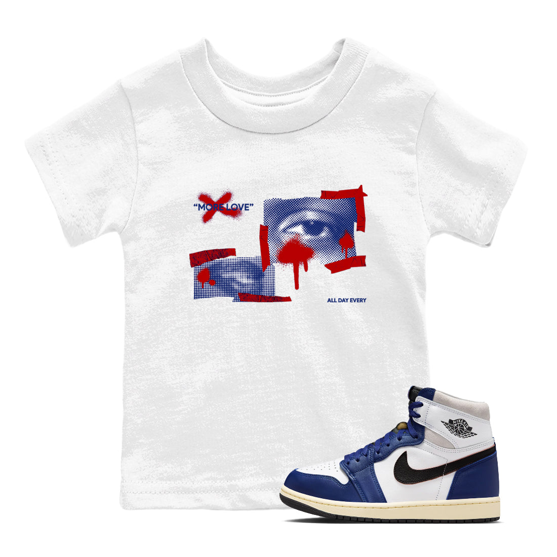 More Love snkmatch Tees Kids - Air Jordan 1 Rare Air