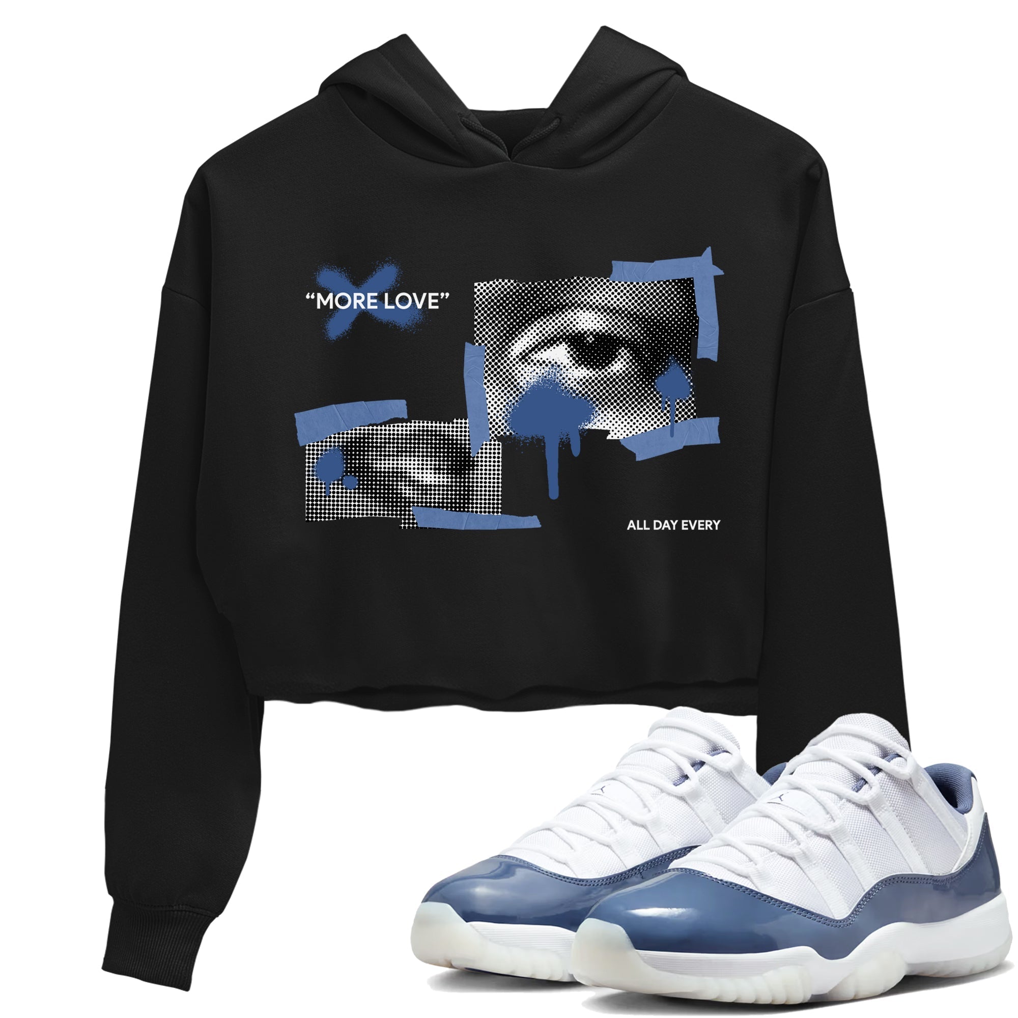 More Love snkmatch Women's Top - Air Jordan 11 Diffused Blue