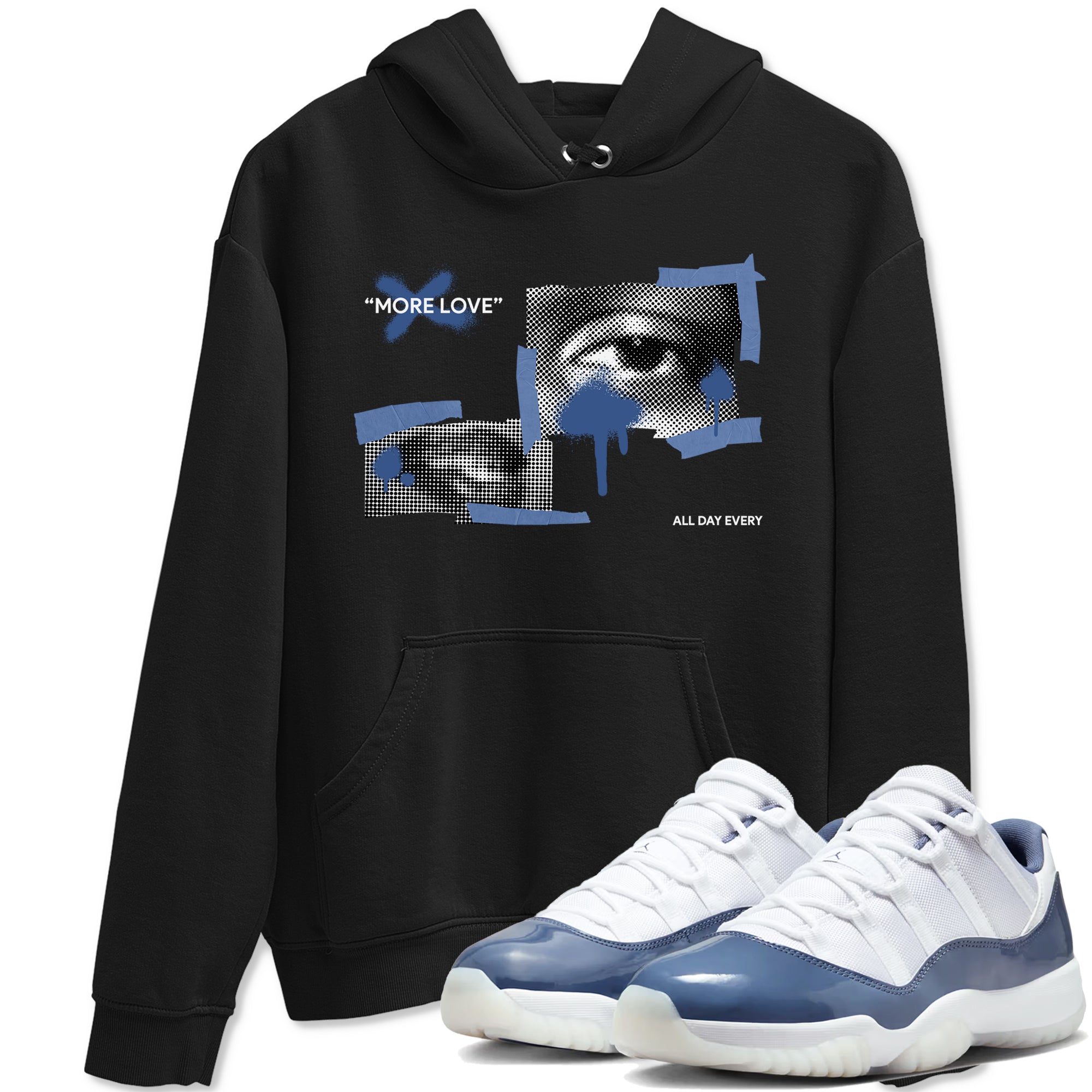 More Love snkmatch Tees - Air Jordan 11 Diffused Blue