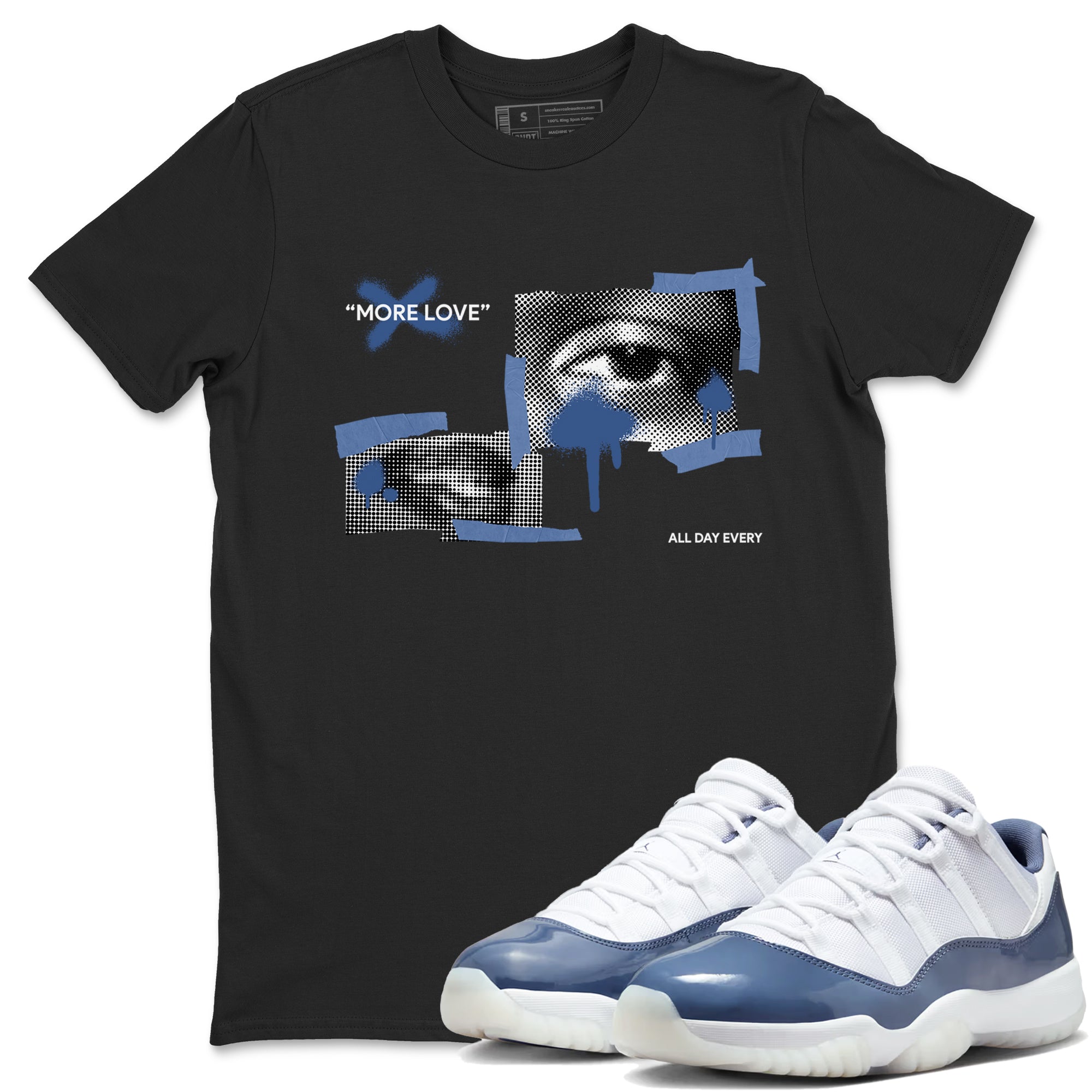 More Love snkmatch Tees - Air Jordan 11 Diffused Blue