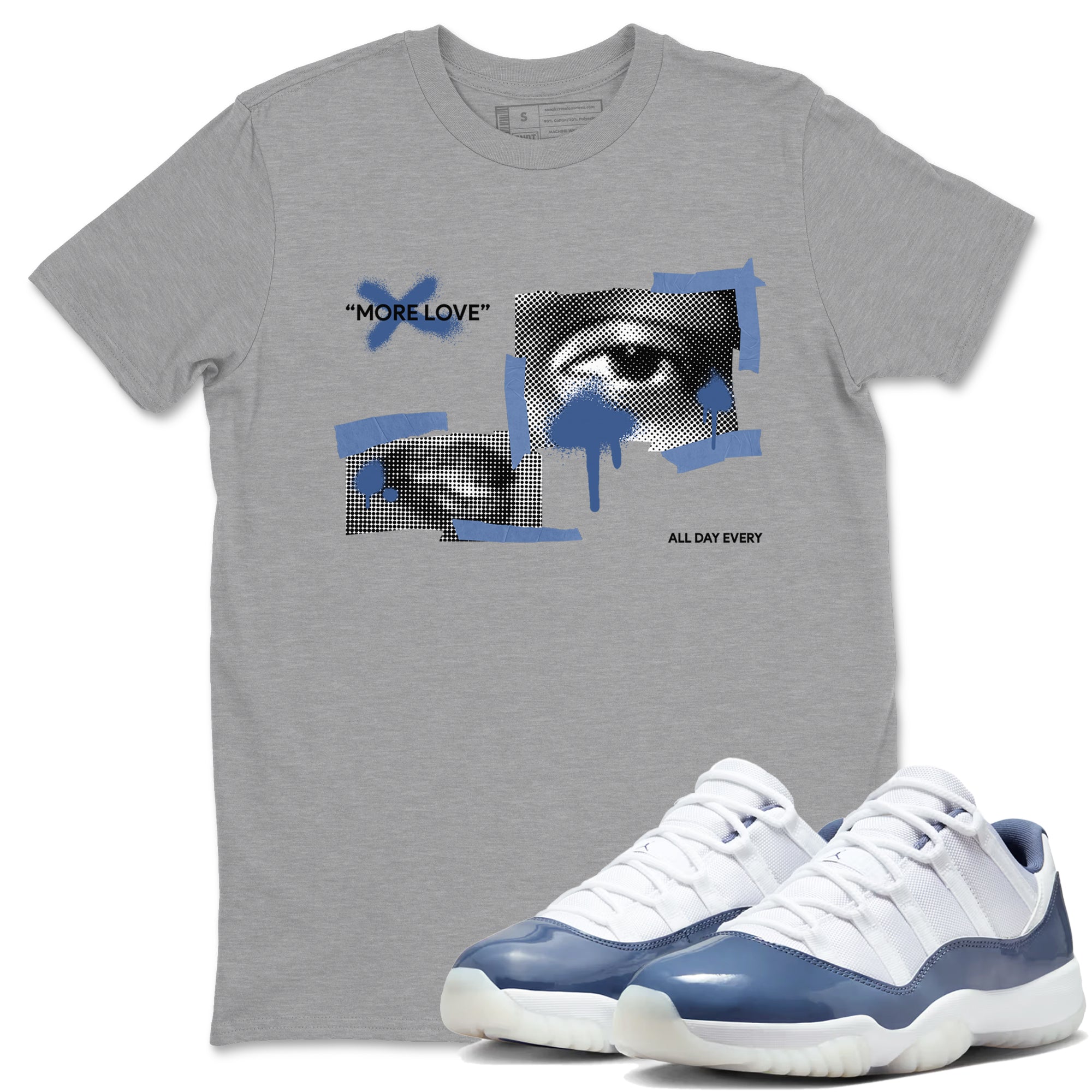 More Love snkmatch Tees - Air Jordan 11 Diffused Blue