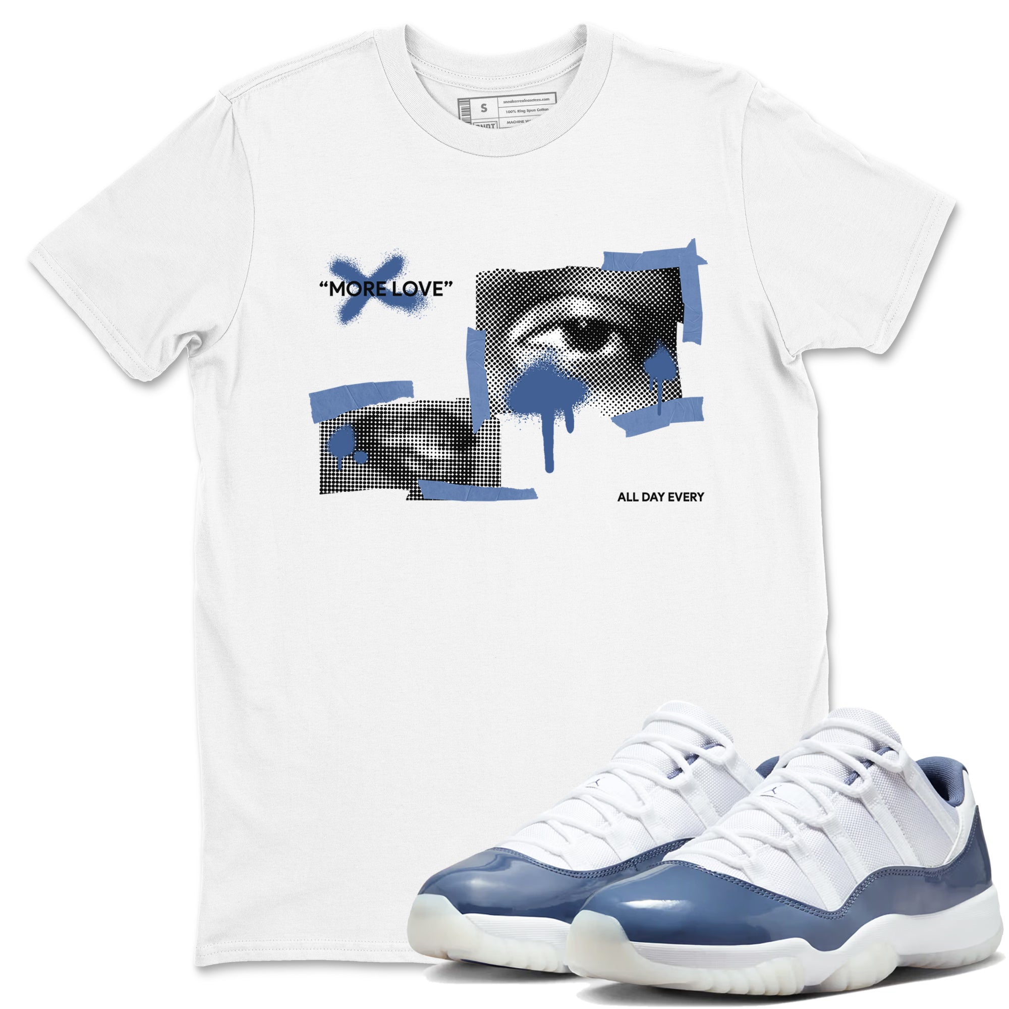 More Love Unisex Adult Tops - Air Jordan 11 Diffused Blue