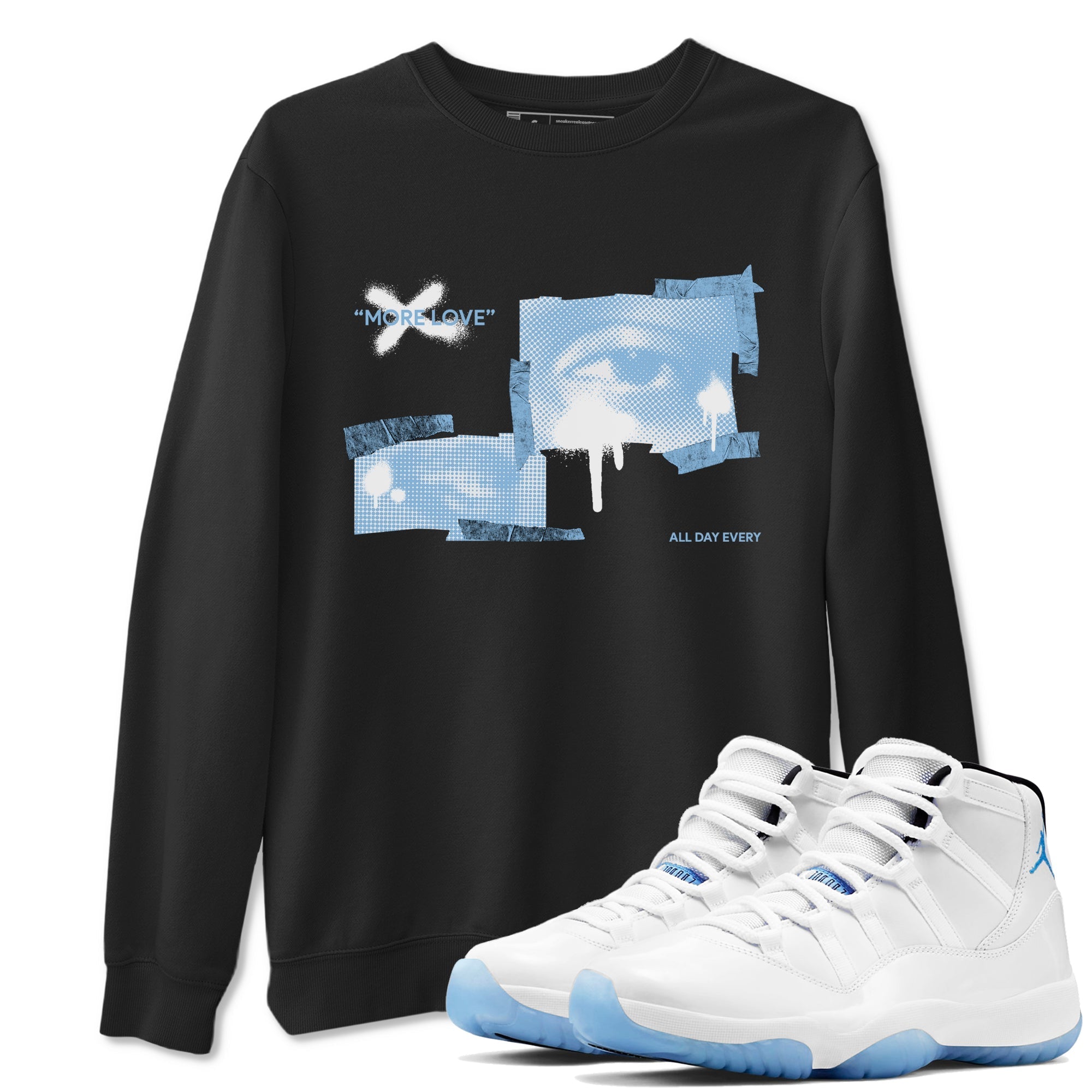 More Love snkmatch Tees - Air Jordan 11 Legend Blue