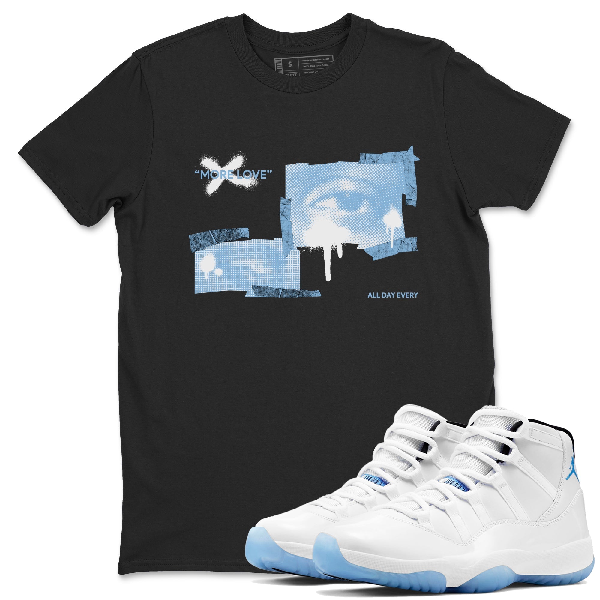 More Love snkmatch Tees - Air Jordan 11 Legend Blue