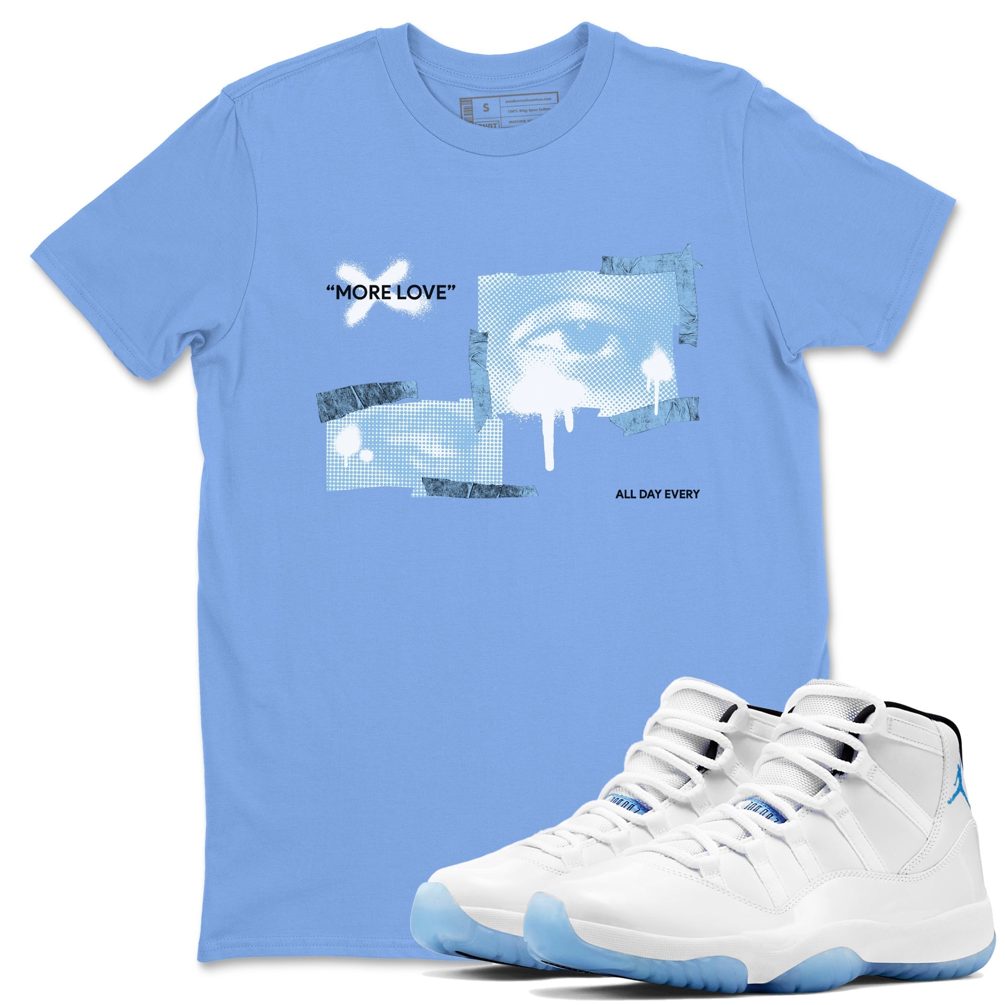 More Love snkmatch Tees - Air Jordan 11 Legend Blue