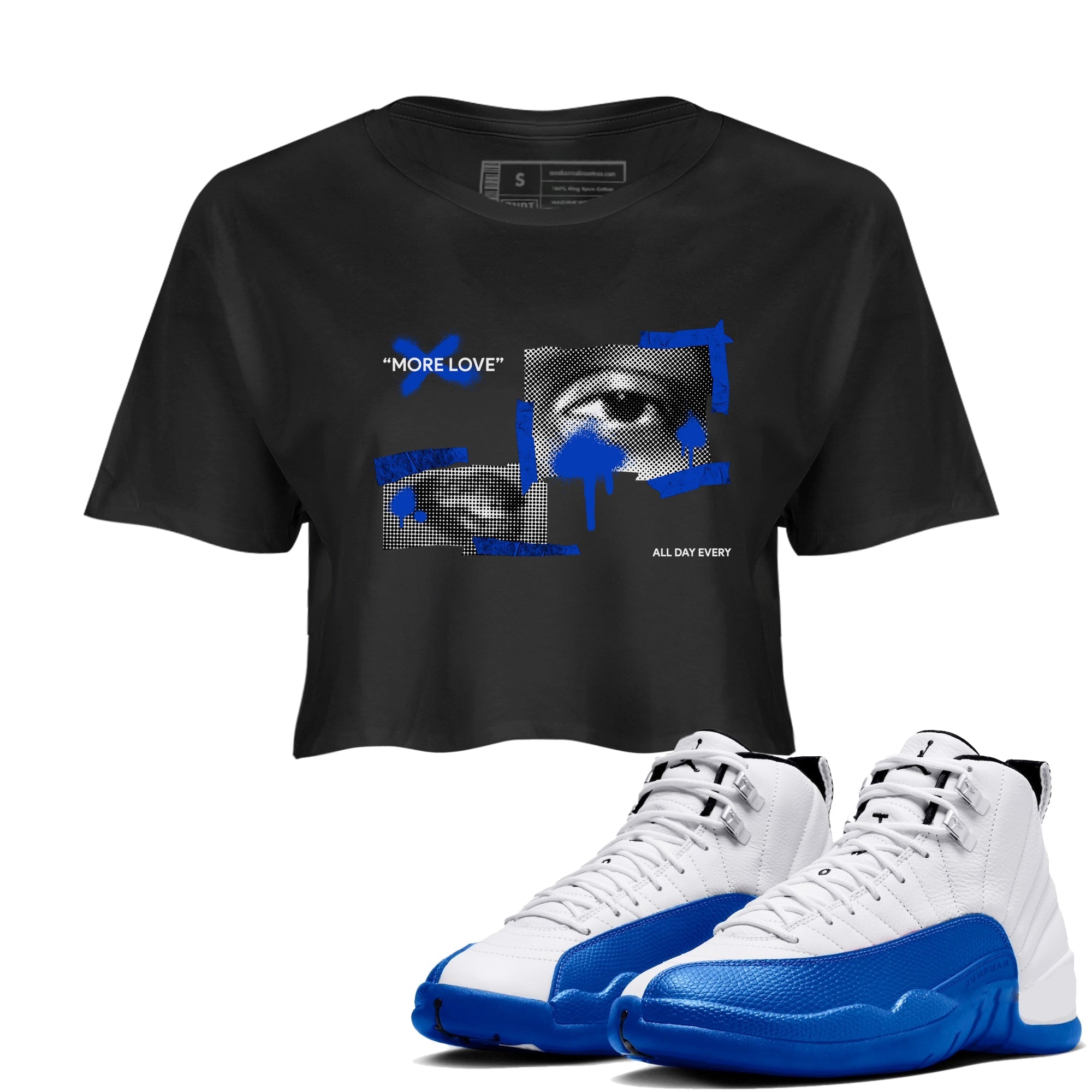 More Love snkmatch Women's Top - Air Jordan 12 Blueberry