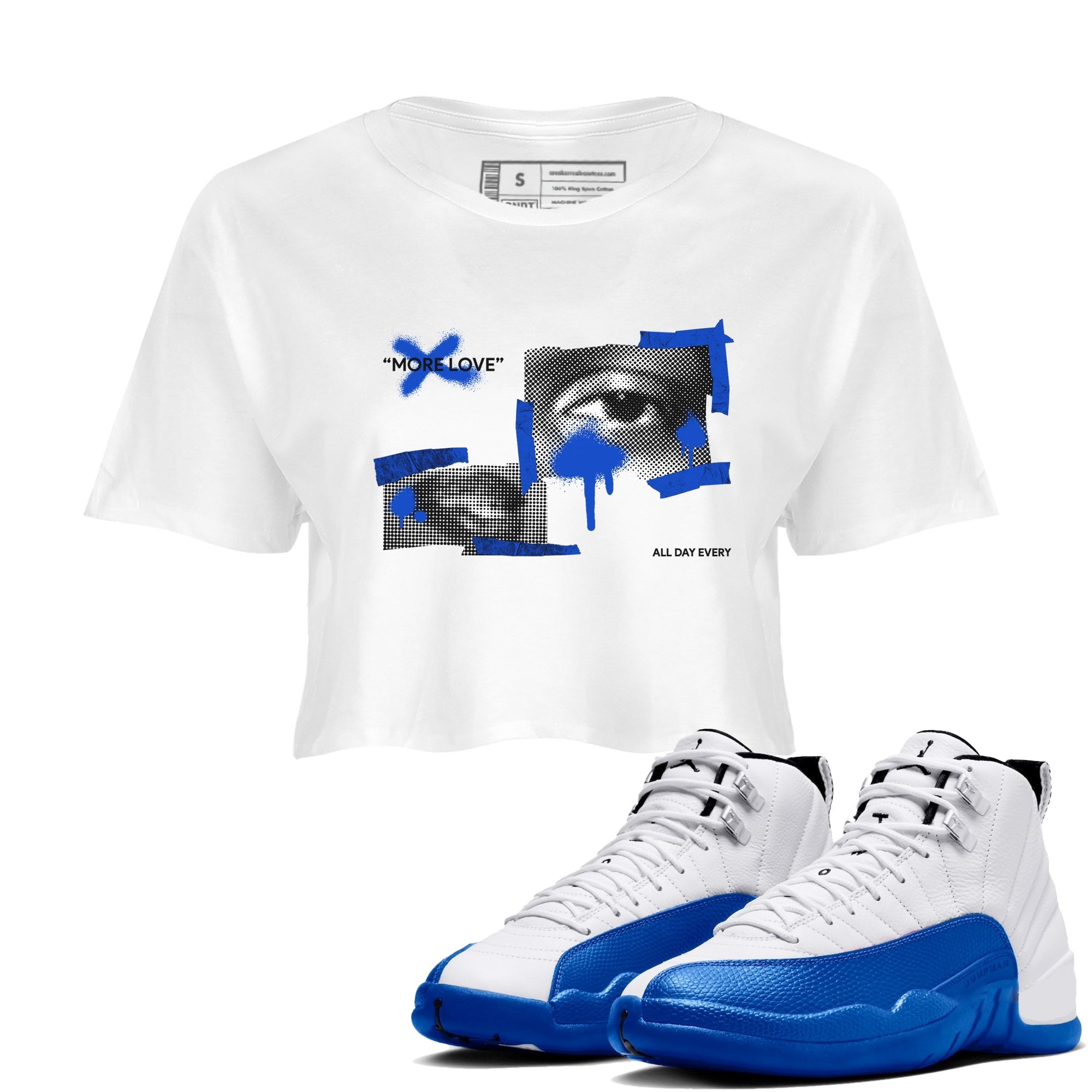 More Love snkmatch Women's Top - Air Jordan 12 Blueberry