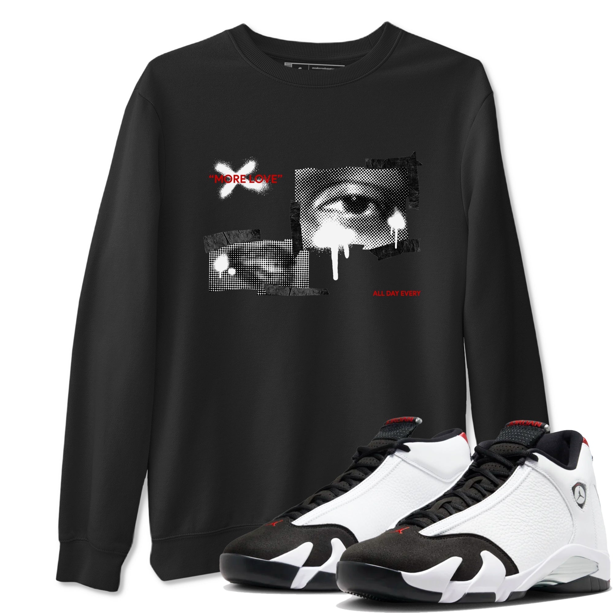 More Love snkmatch Tees - Air Jordan 14 Black Toe