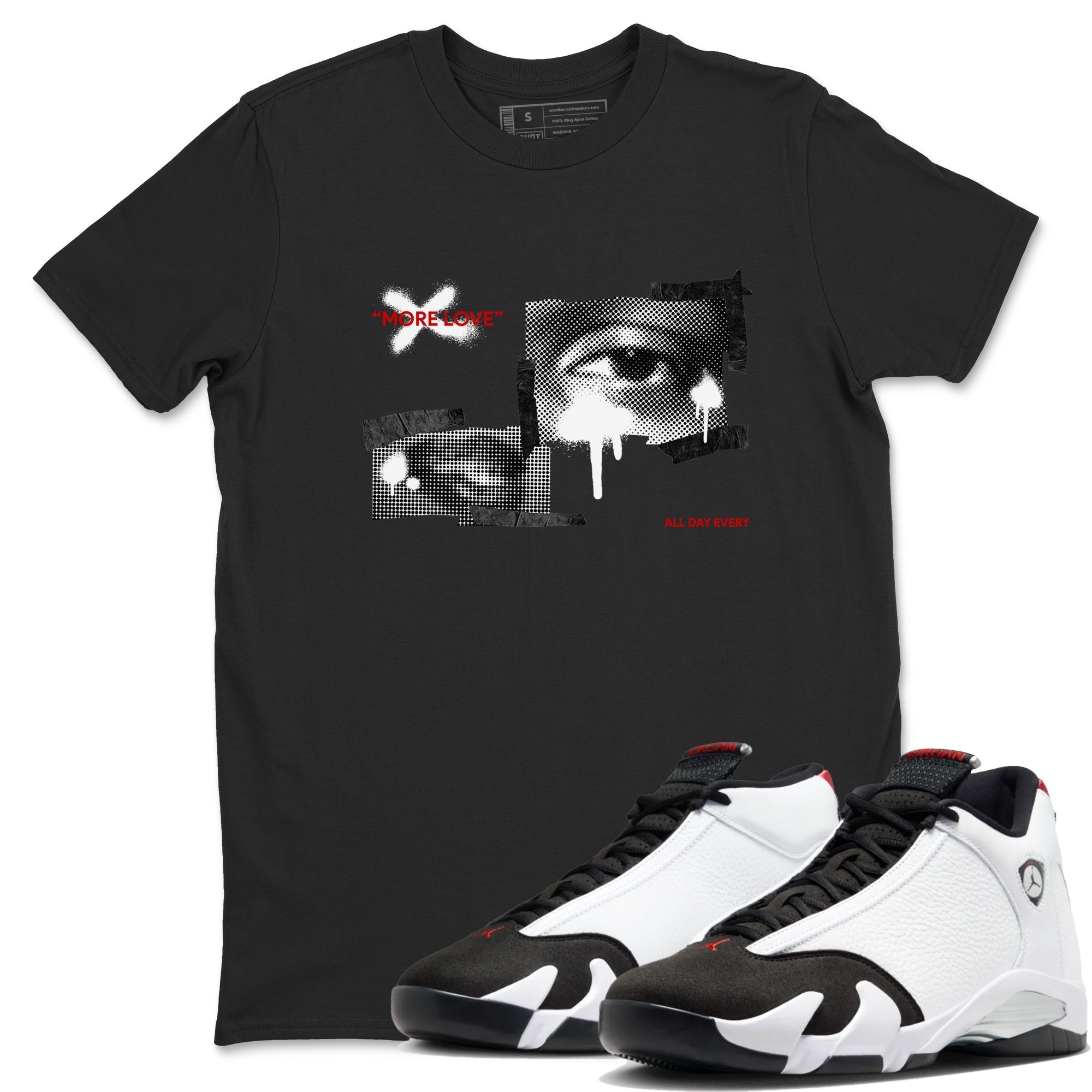 More Love snkmatch Tees - Air Jordan 14 Black Toe