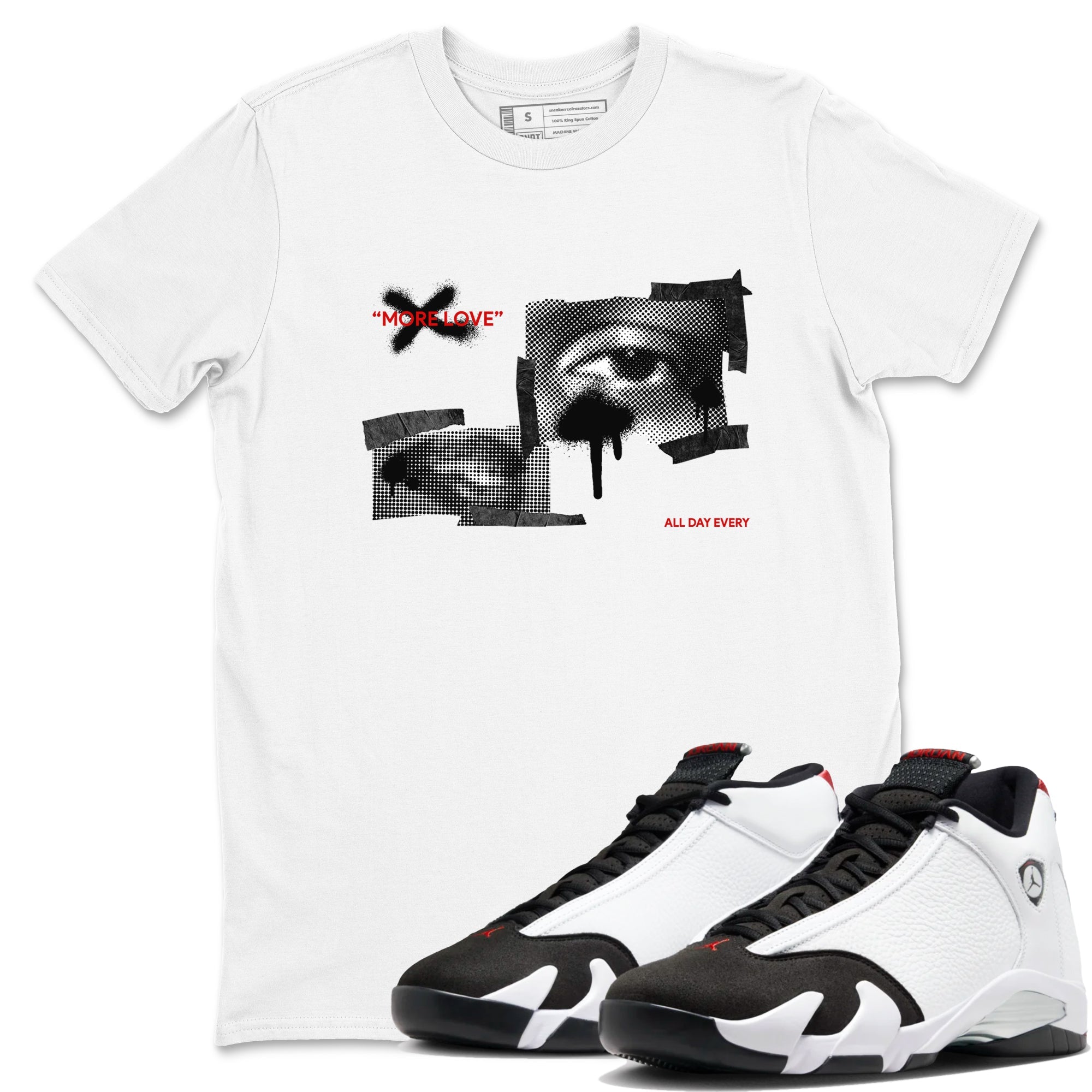 More Love snkmatch Tees - Air Jordan 14 Black Toe
