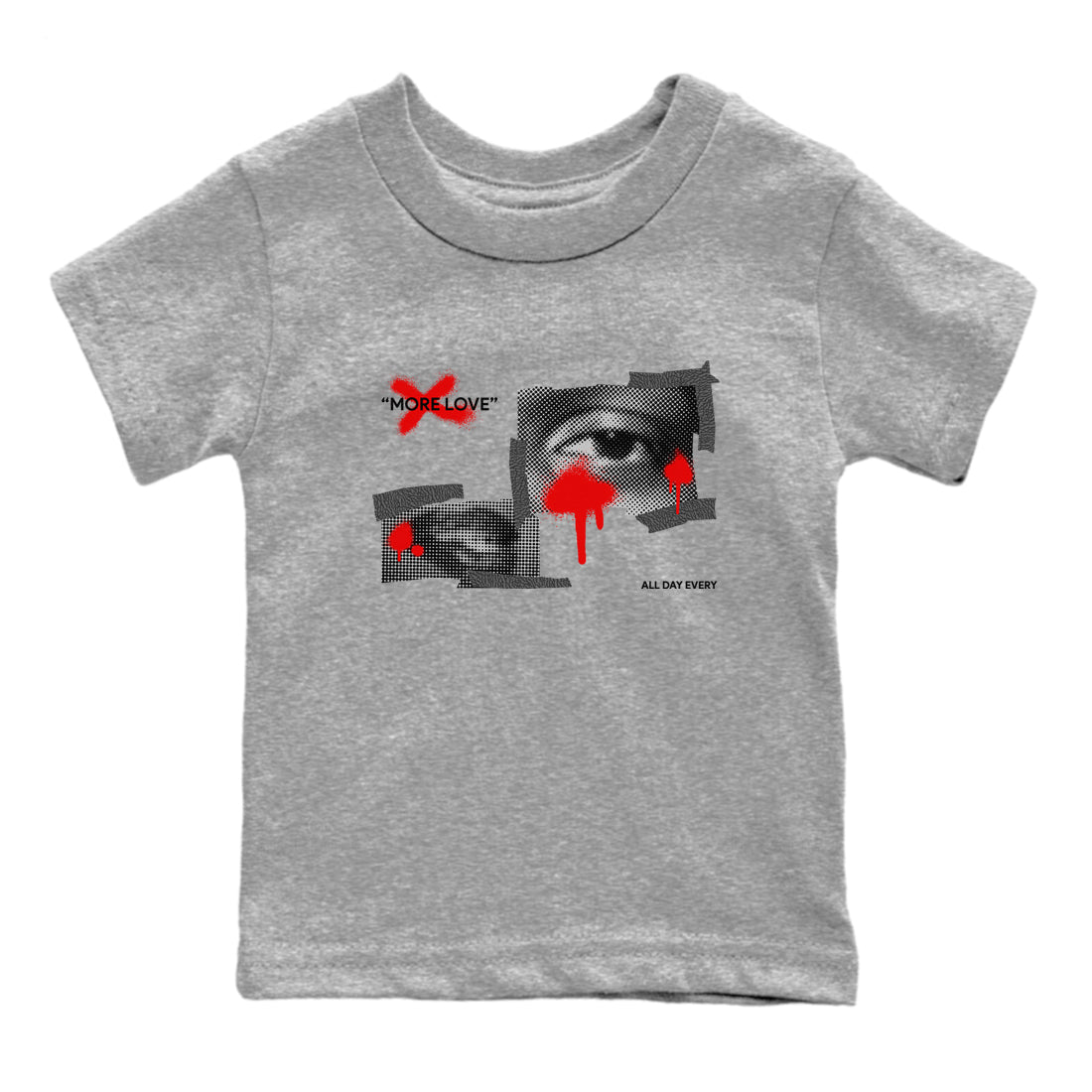 More Love snkmatch Tees Kids - Air Jordan 3 Black Cement