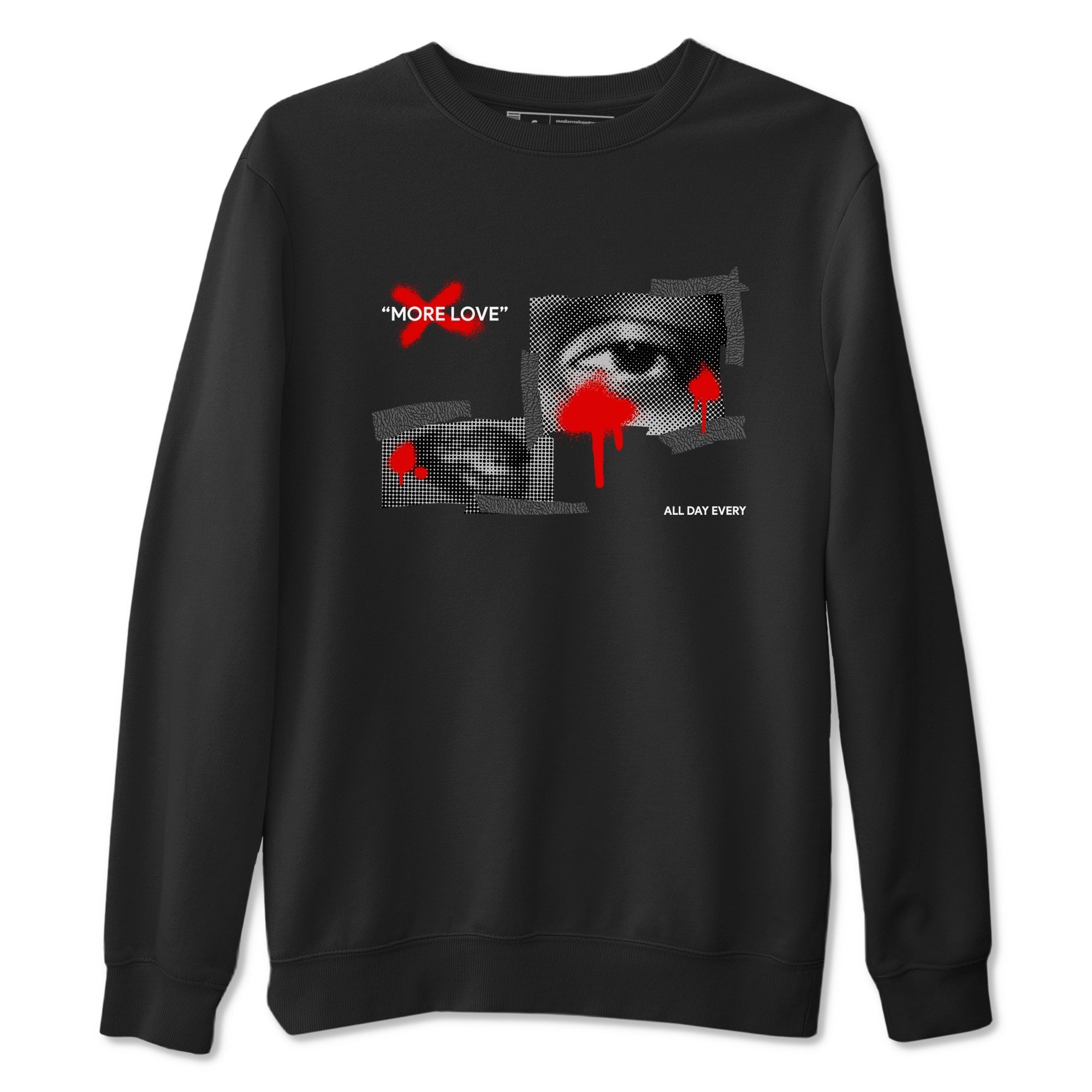 More Love snkmatch Tees - Air Jordan 3 Black Cement