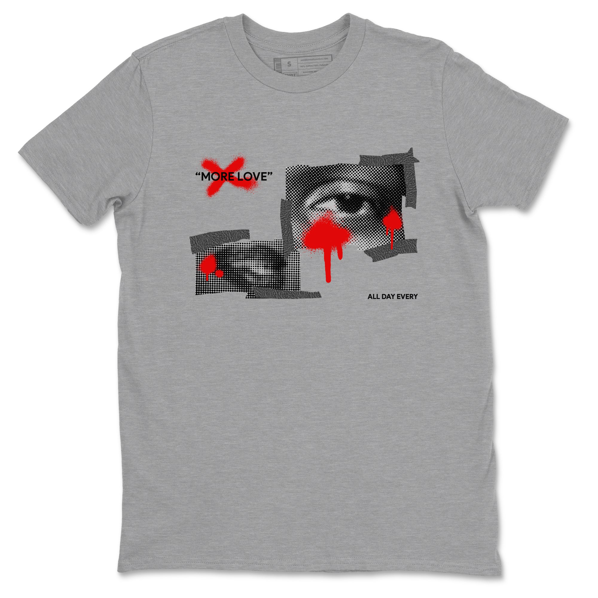 More Love snkmatch Tees - Air Jordan 3 Black Cement