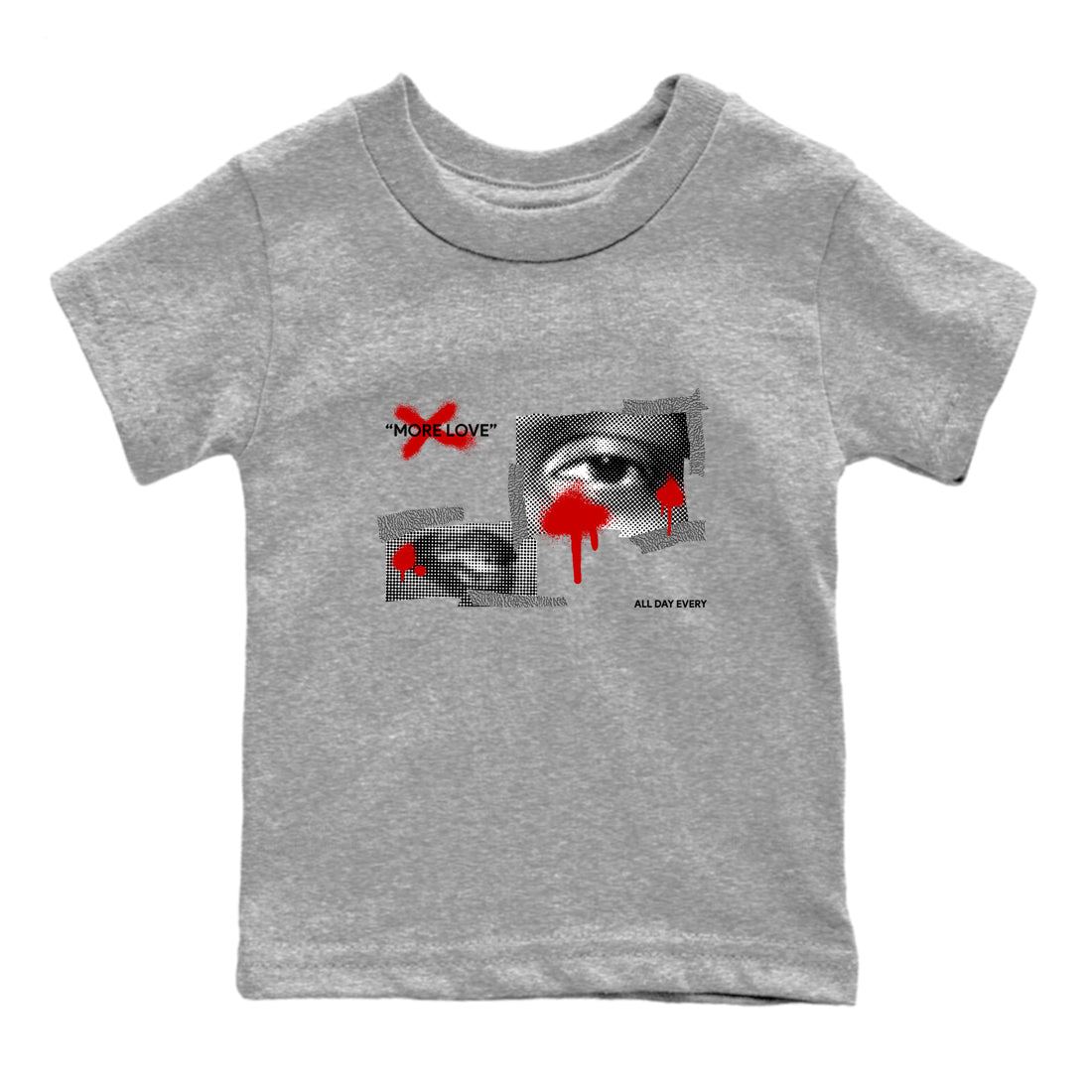 More Love snkmatch Tees Kids - Air Jordan 3 Cement Grey