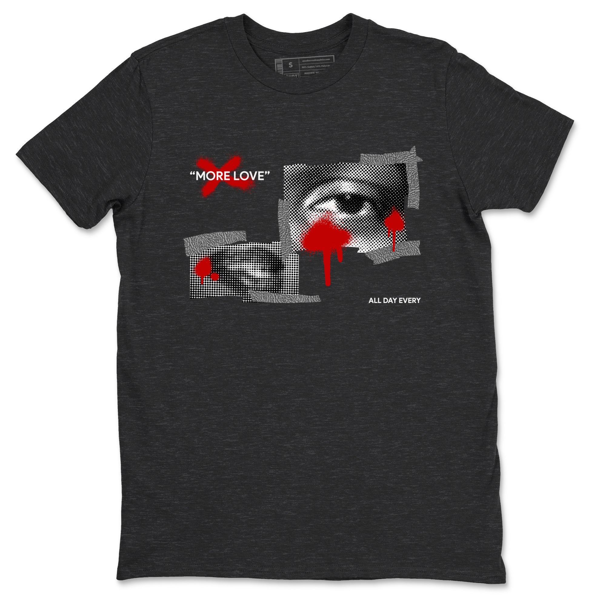 More Love snkmatch Tees - Air Jordan 3 Cement Grey