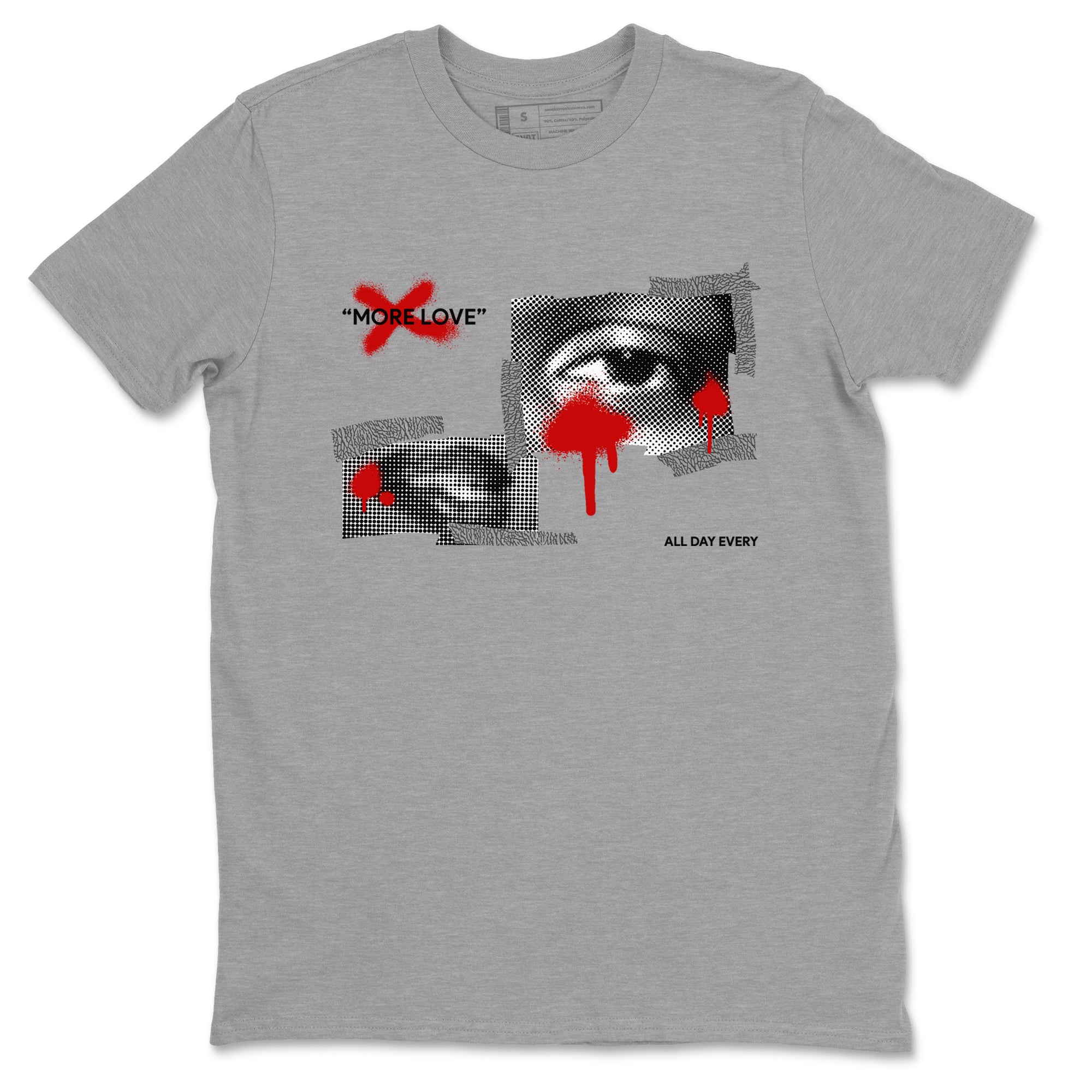 More Love snkmatch Tees - Air Jordan 3 Cement Grey