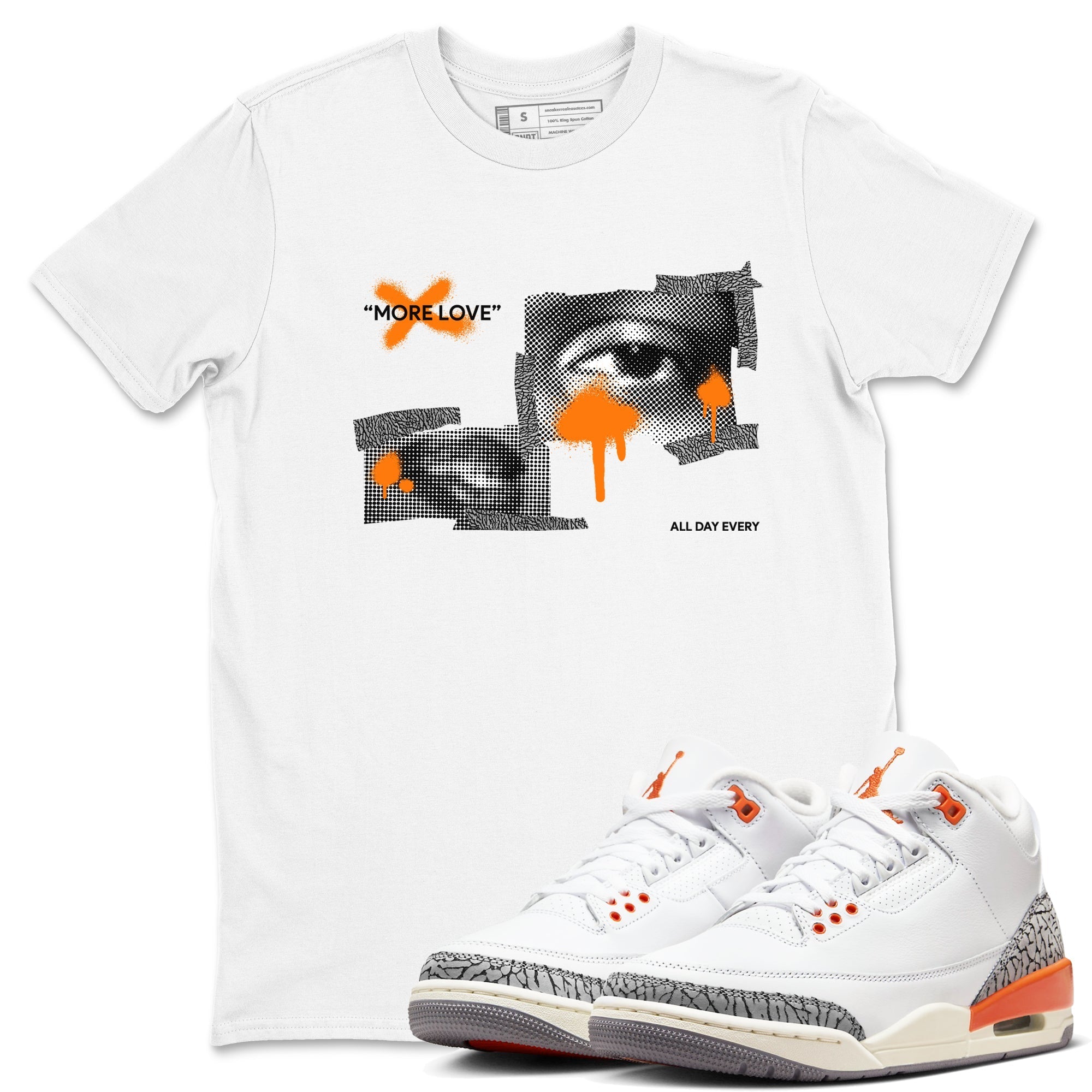 More Love snkmatch Tees - Air Jordan 3 Georgia Peach