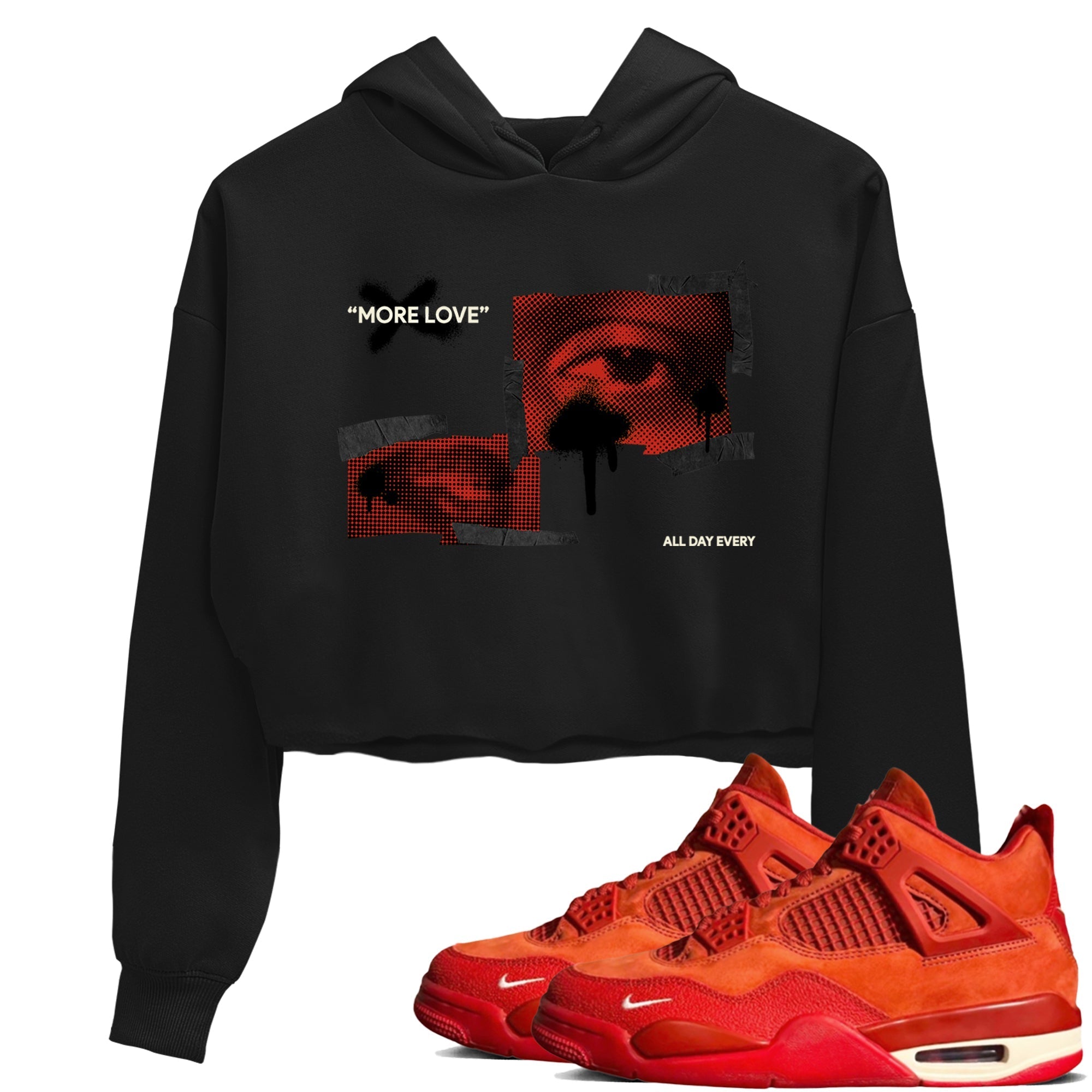 More Love snkmatch Women's Top - Air Jordan 4 Brick By Brick