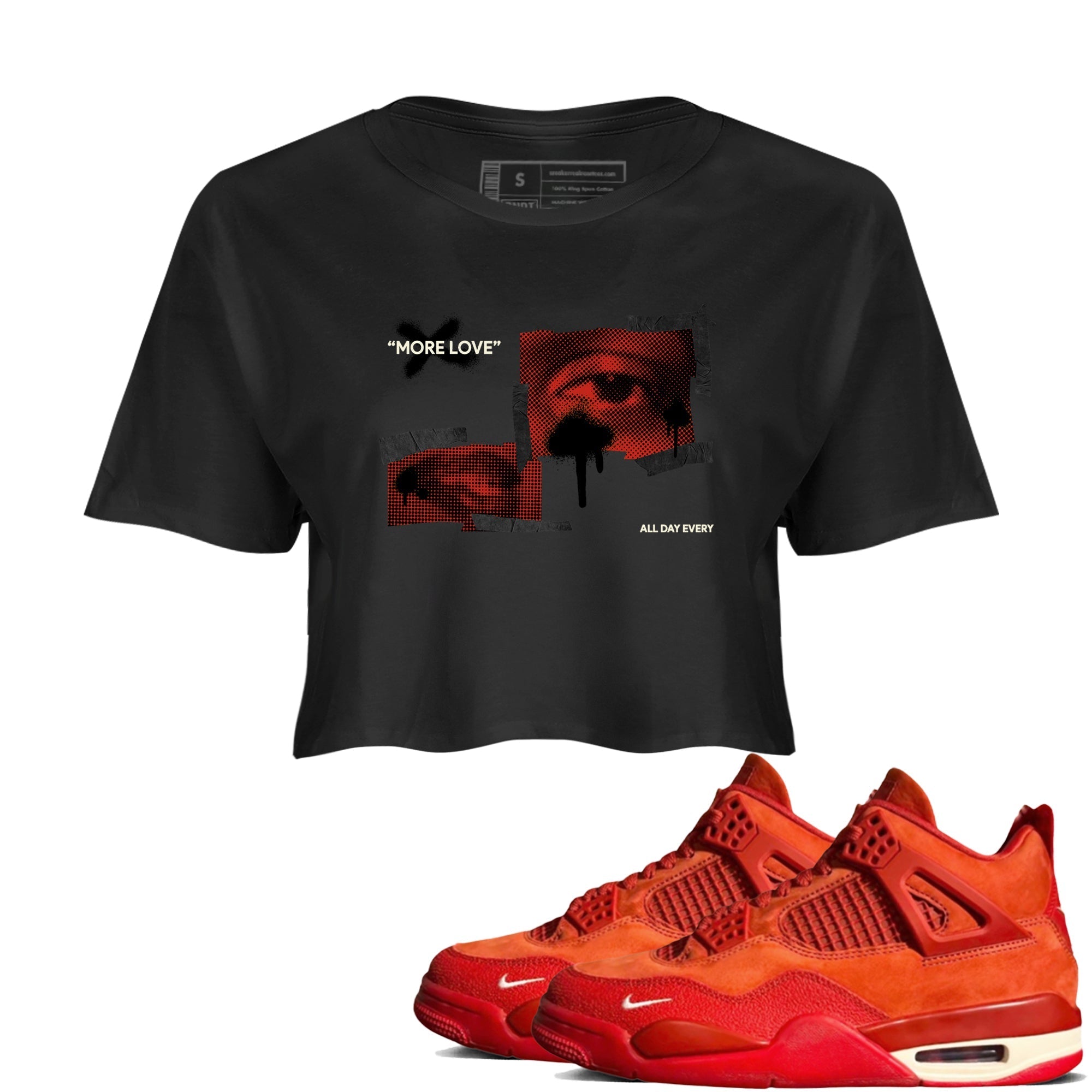 More Love snkmatch Women's Top - Air Jordan 4 Brick By Brick