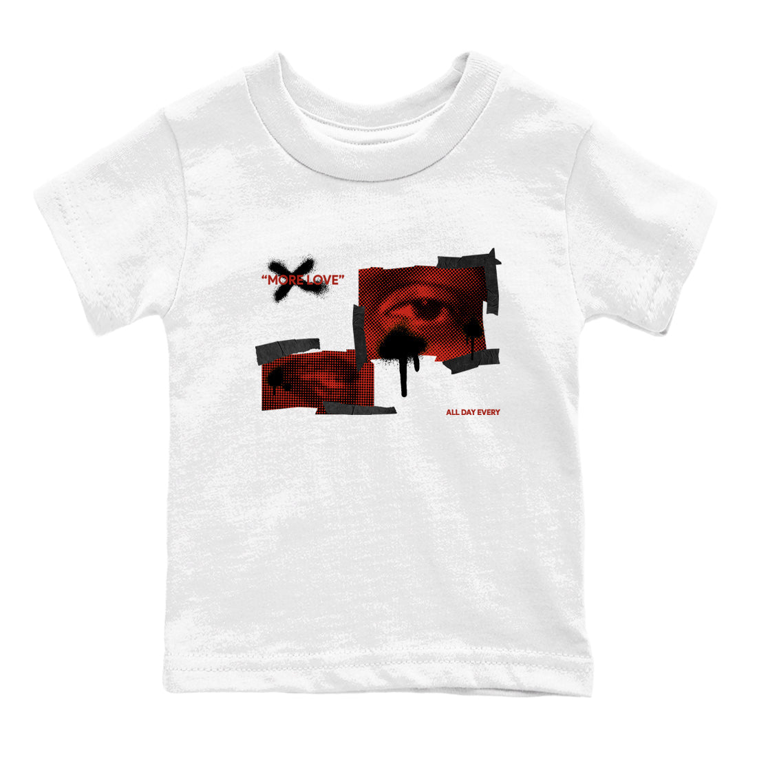 More Love snkmatch Tees Kids - Air Jordan 4 Brick By Brick