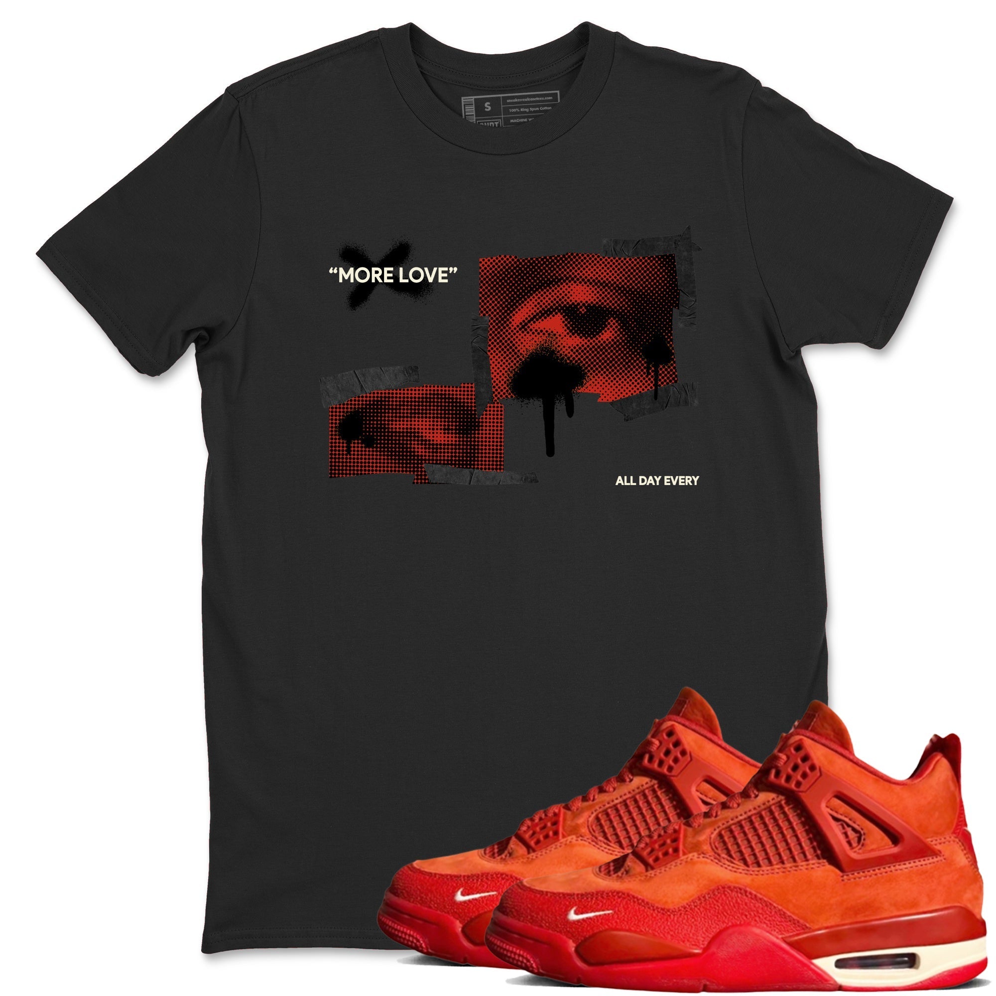 More Love snkmatch Tees - Air Jordan 4 Brick By Brick