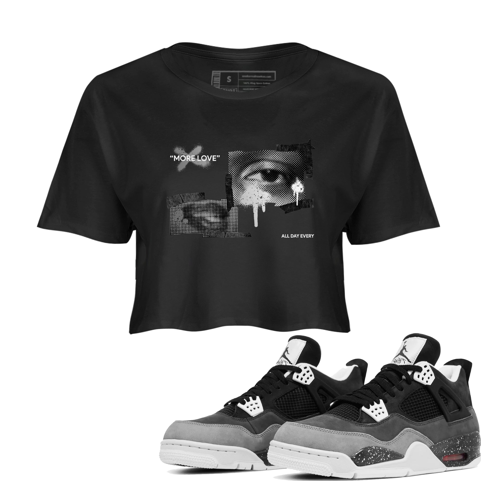 More Love snkmatch Women's Top - Air Jordan 4 Fear