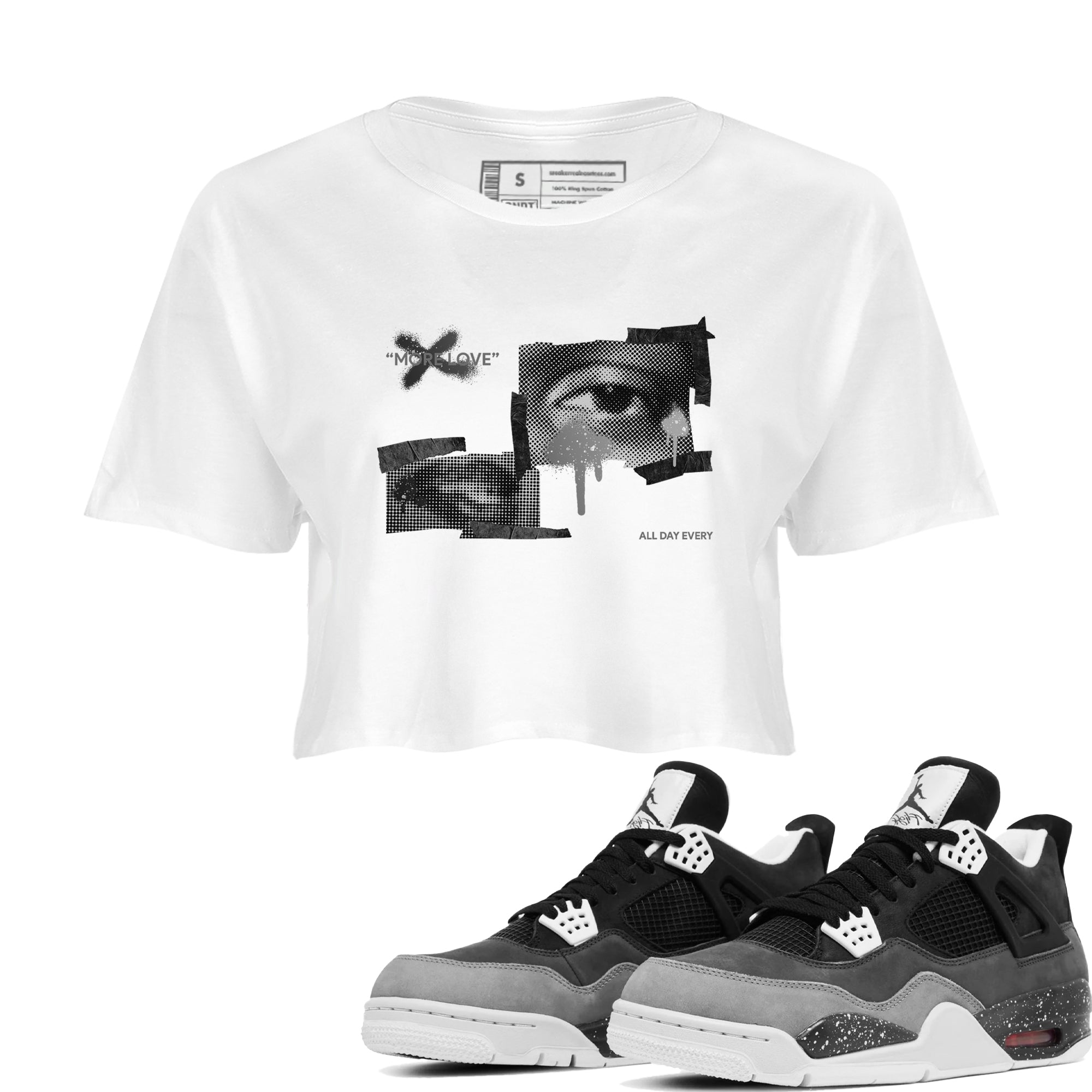 More Love snkmatch Women's Top - Air Jordan 4 Fear