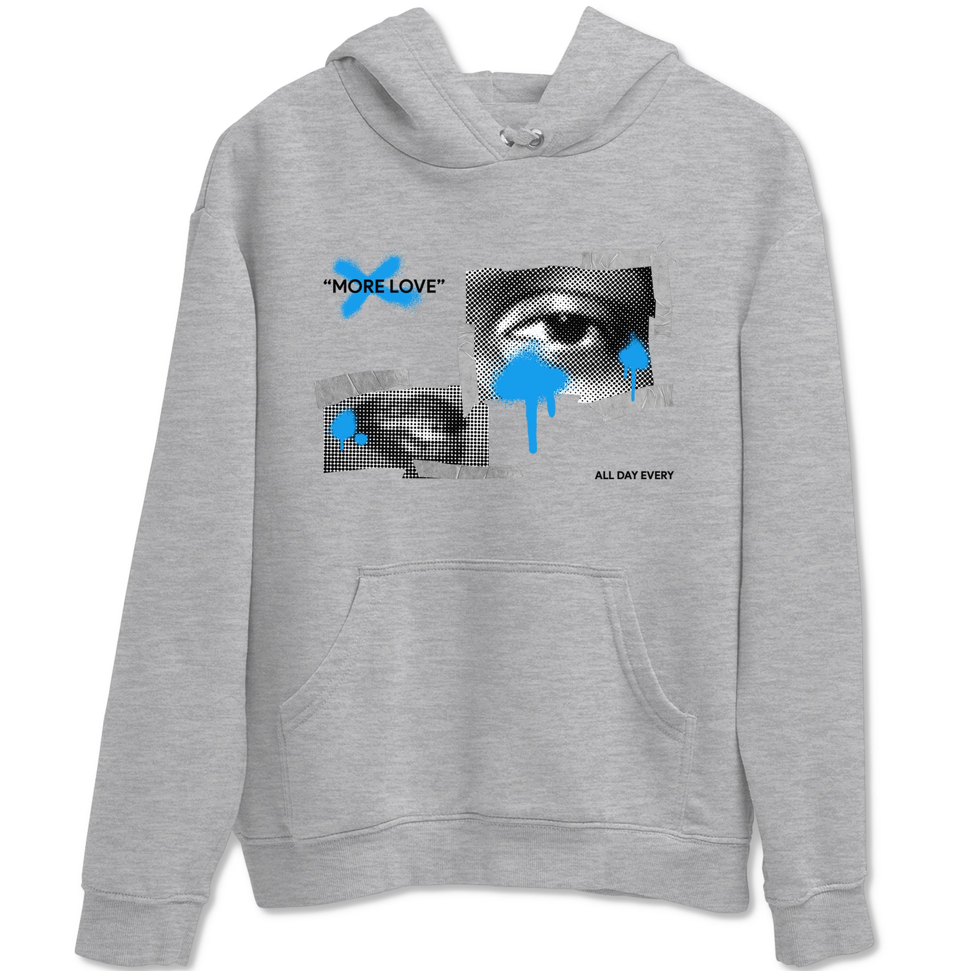 More Love snkmatch Tees - Air Jordan 4 Military Blue