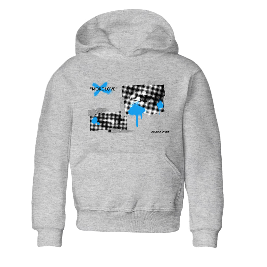 More Love snkmatch Tees Kids - Air Jordan 4 Military Blue