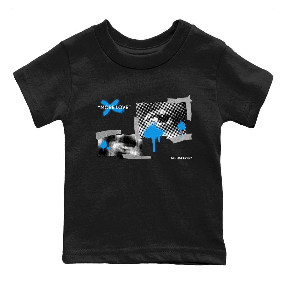 More Love snkmatch Tees Kids - Air Jordan 4 Military Blue