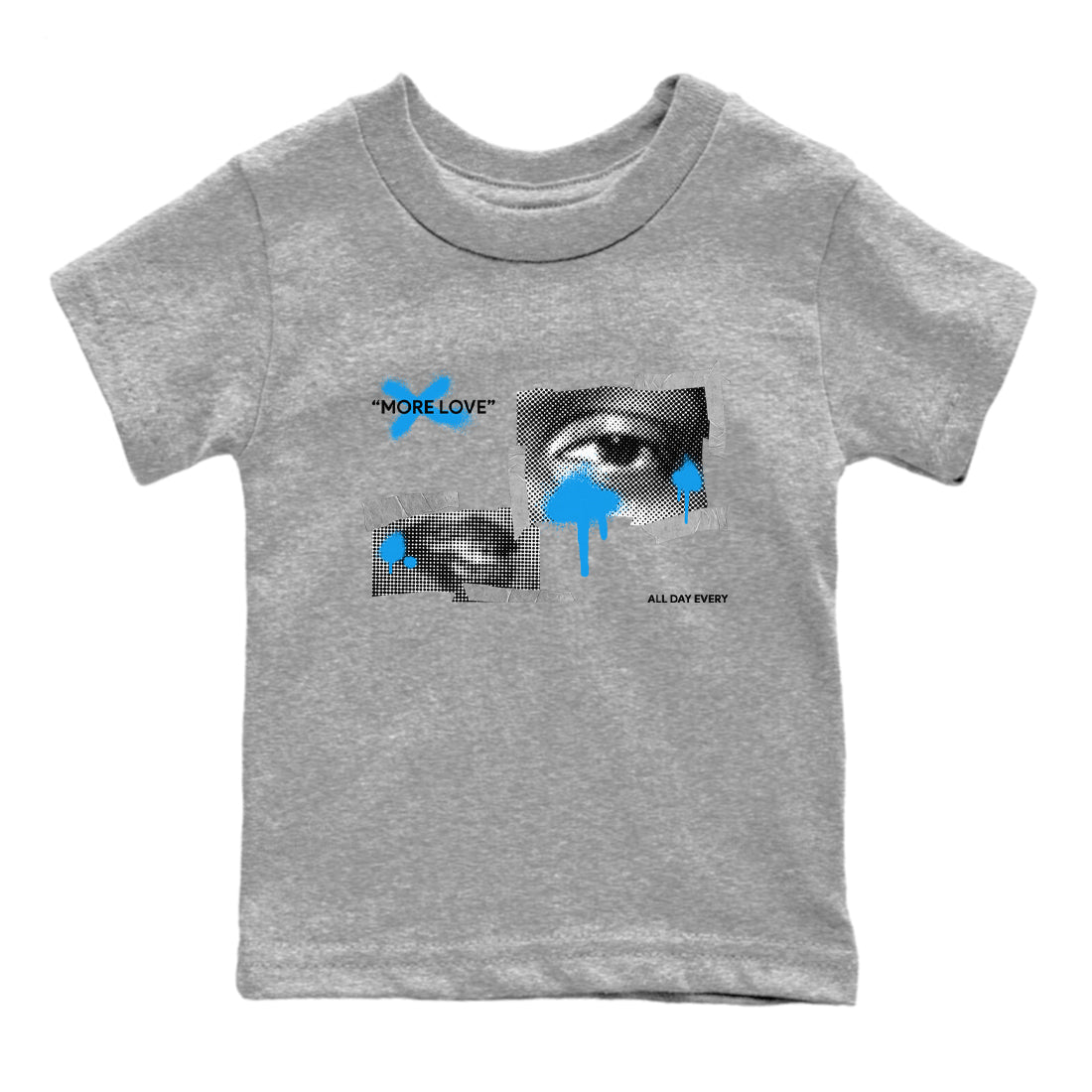 More Love snkmatch Tees Kids - Air Jordan 4 Military Blue