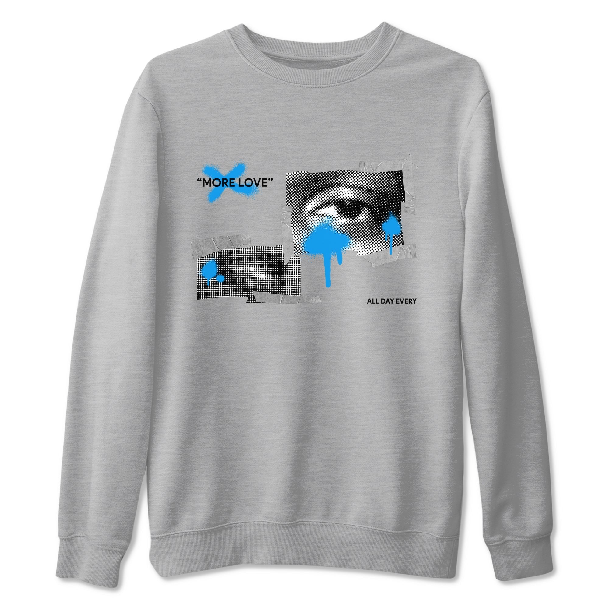 More Love snkmatch Tees - Air Jordan 4 Military Blue