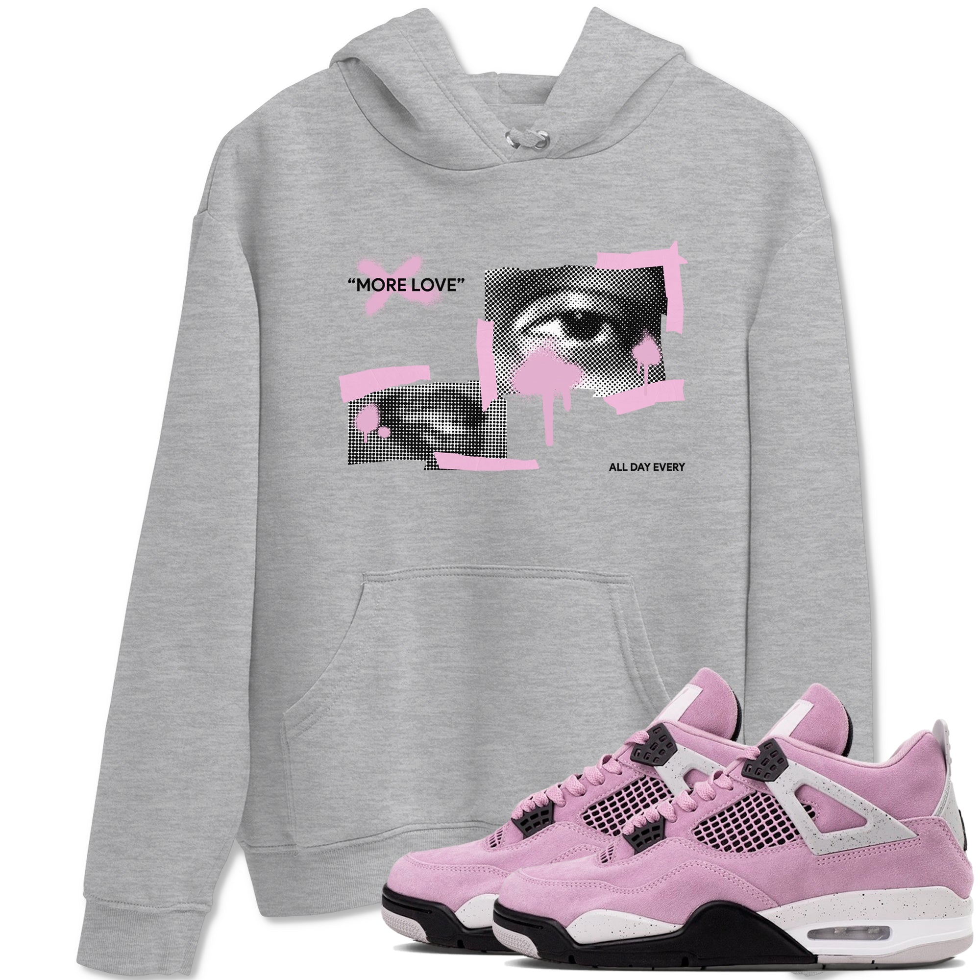 More Love snkmatch Tees - Air Jordan 4 Orchid