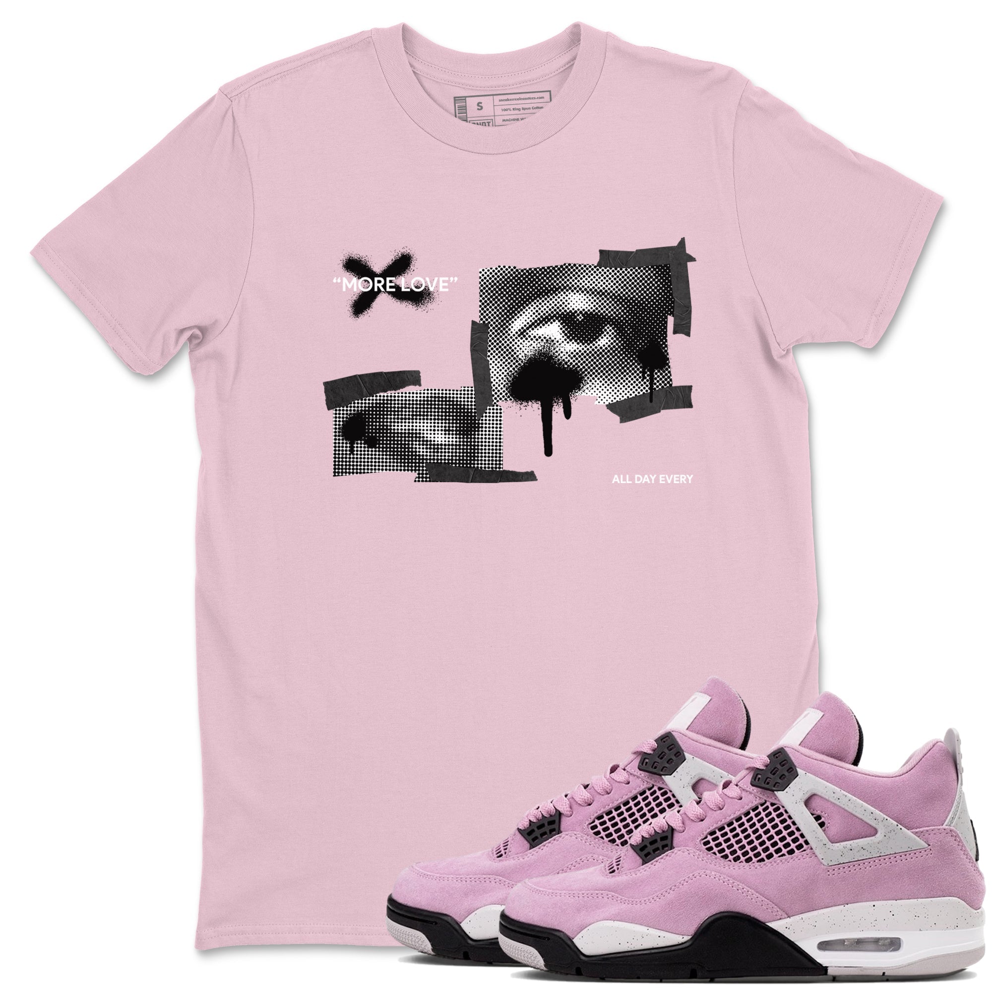 More Love snkmatch Tees - Air Jordan 4 Orchid