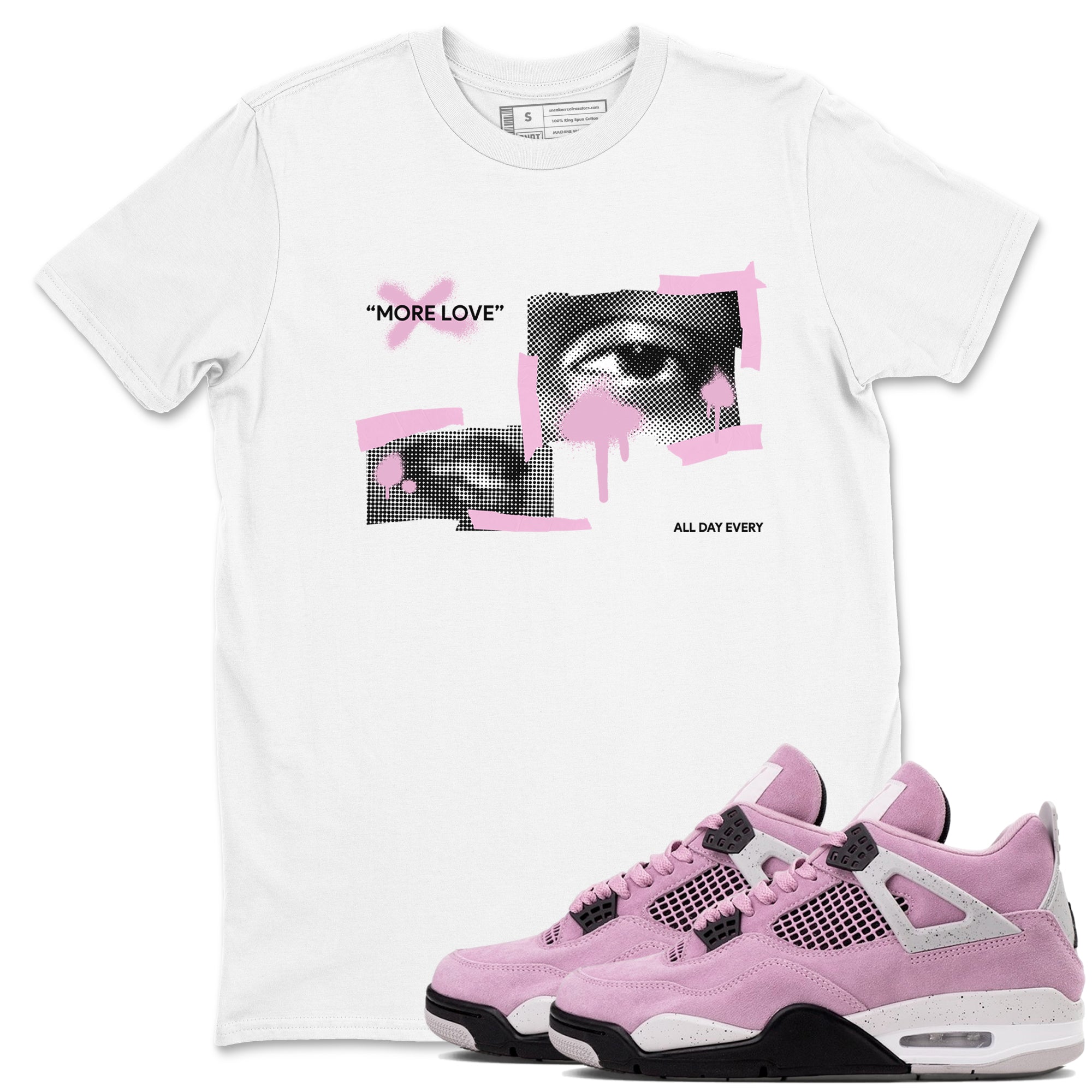 More Love snkmatch Tees - Air Jordan 4 Orchid