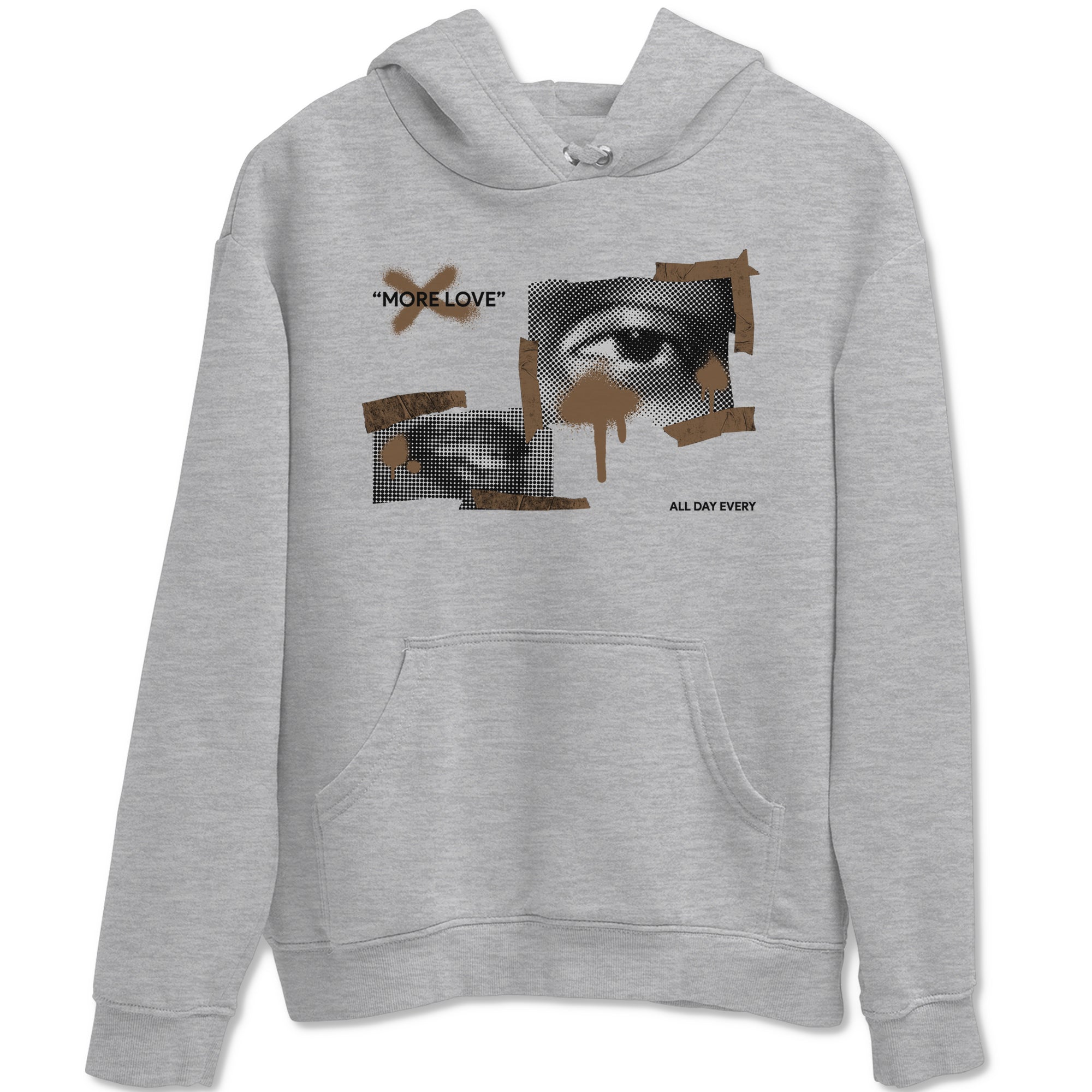 More Love snkmatch Tees - Jordan Jumpman Jack Travis Scott Dark Mocha