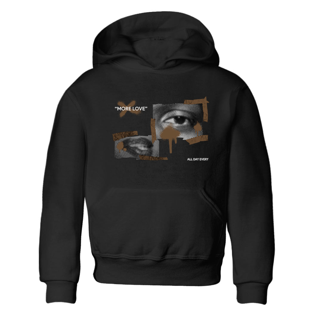 More Love snkmatch Tees Kids - Jordan Jumpman Jack Travis Scott Dark Mocha