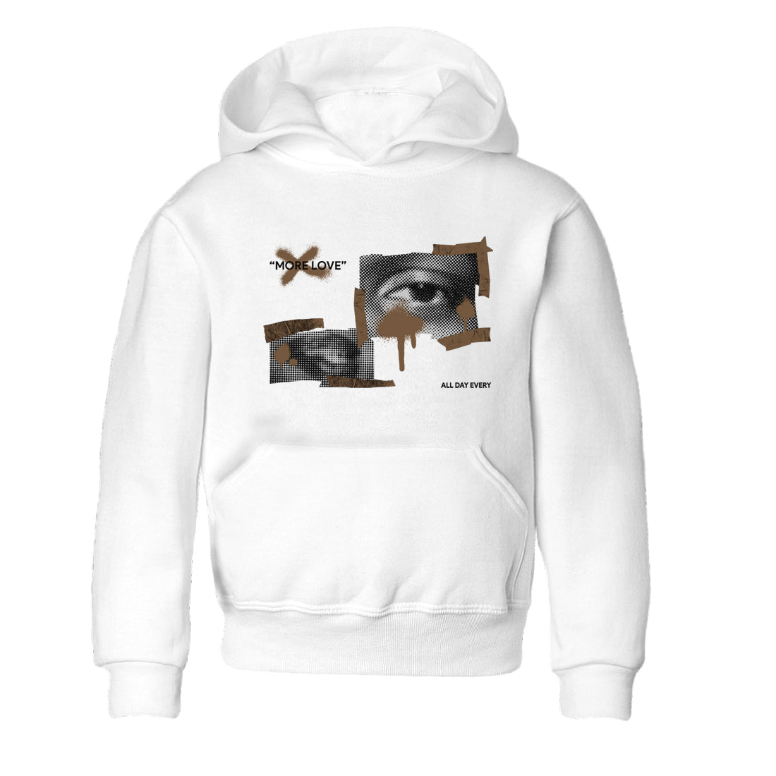 More Love snkmatch Tees Kids - Jordan Jumpman Jack Travis Scott Dark Mocha