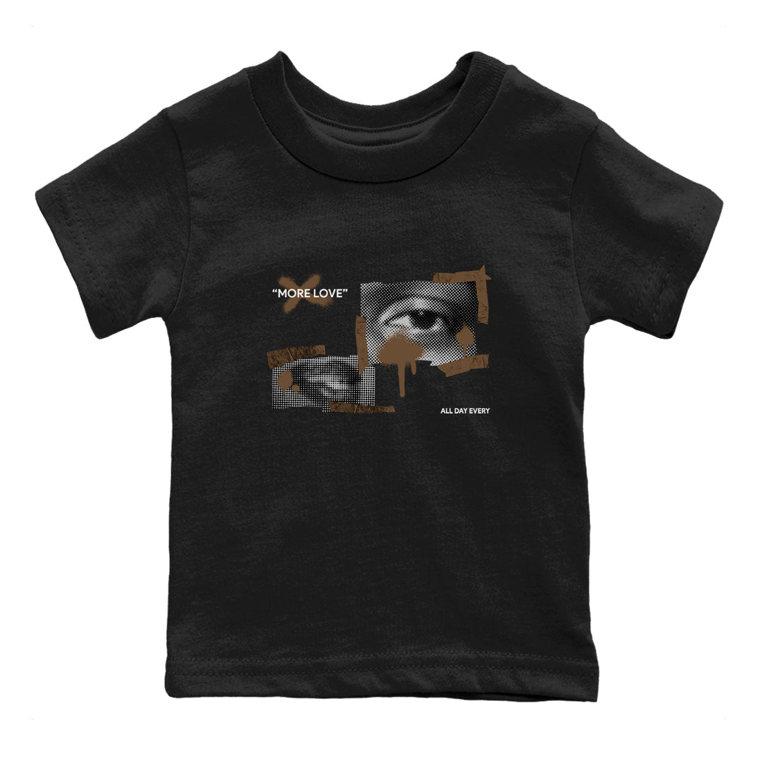More Love snkmatch Tees Kids - Jordan Jumpman Jack Travis Scott Dark Mocha