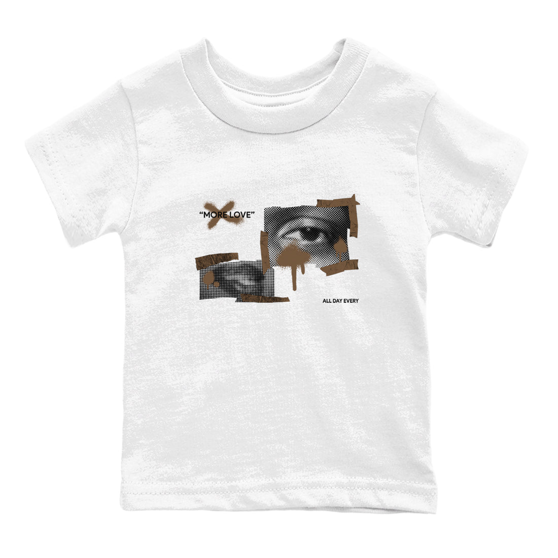 More Love snkmatch Tees Kids - Jordan Jumpman Jack Travis Scott Dark Mocha