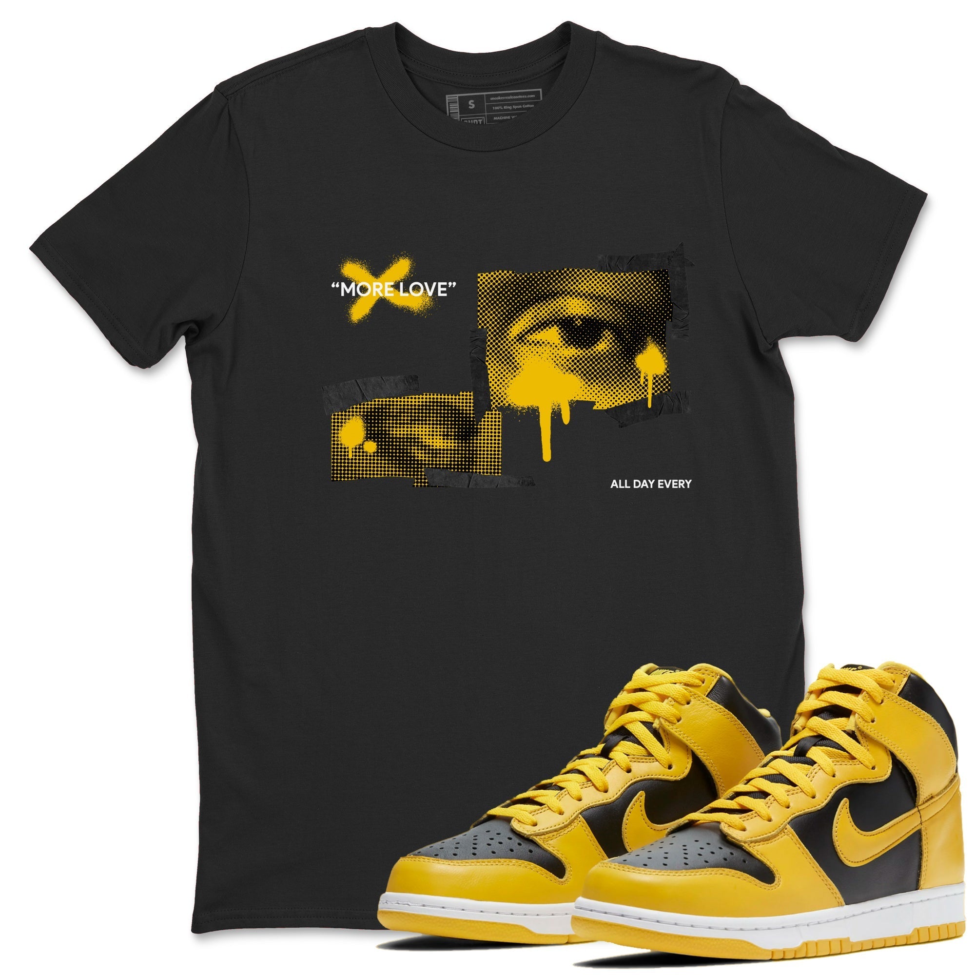 More Love snkmatch Tees - Dunk High Pollen