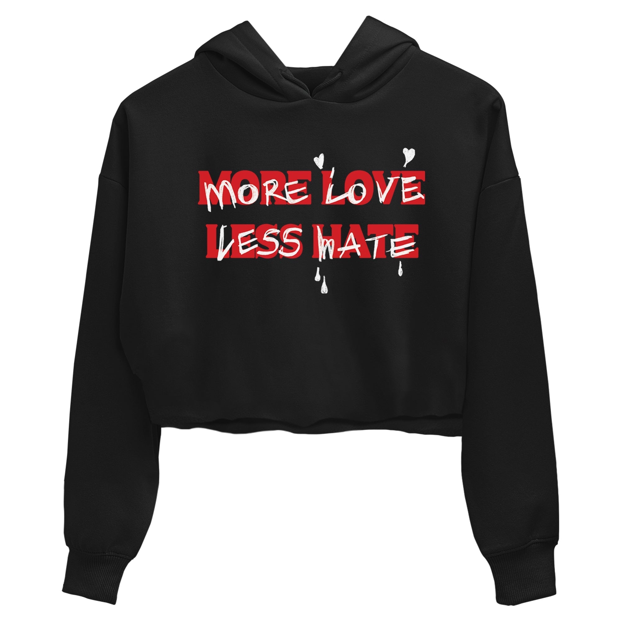 More Love Less Hate snkmatch Women's Top - Air Jordan 1 Black Toe Reimagined