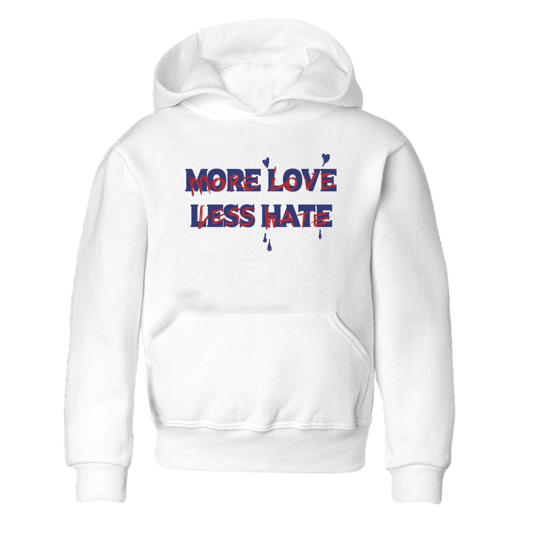More Love Less Hate snkmatch Tees Kids - Air Jordan 1 Rare Air