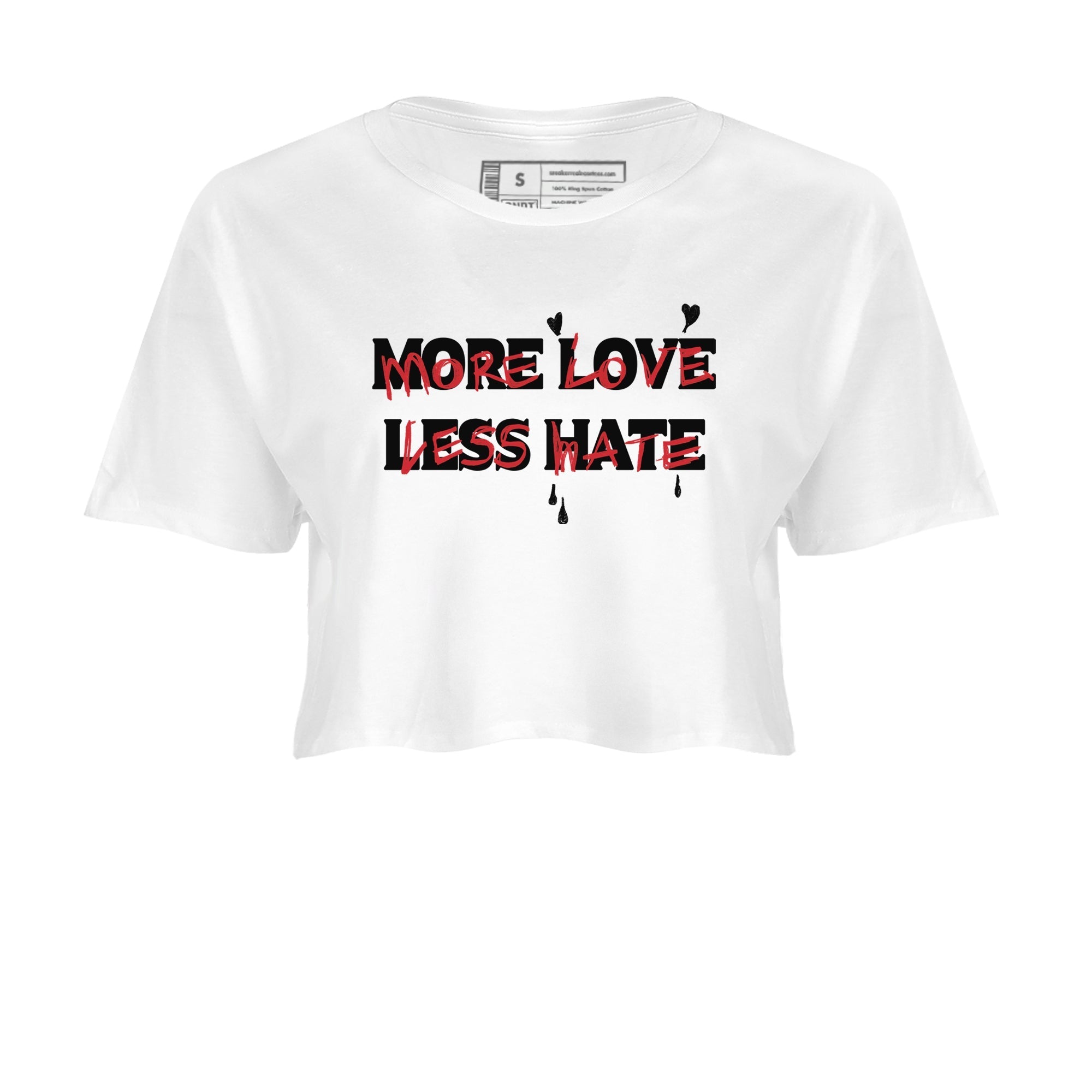 More Love Less Hate snkmatch Women's Top - Air Jordan 12 Flu Game