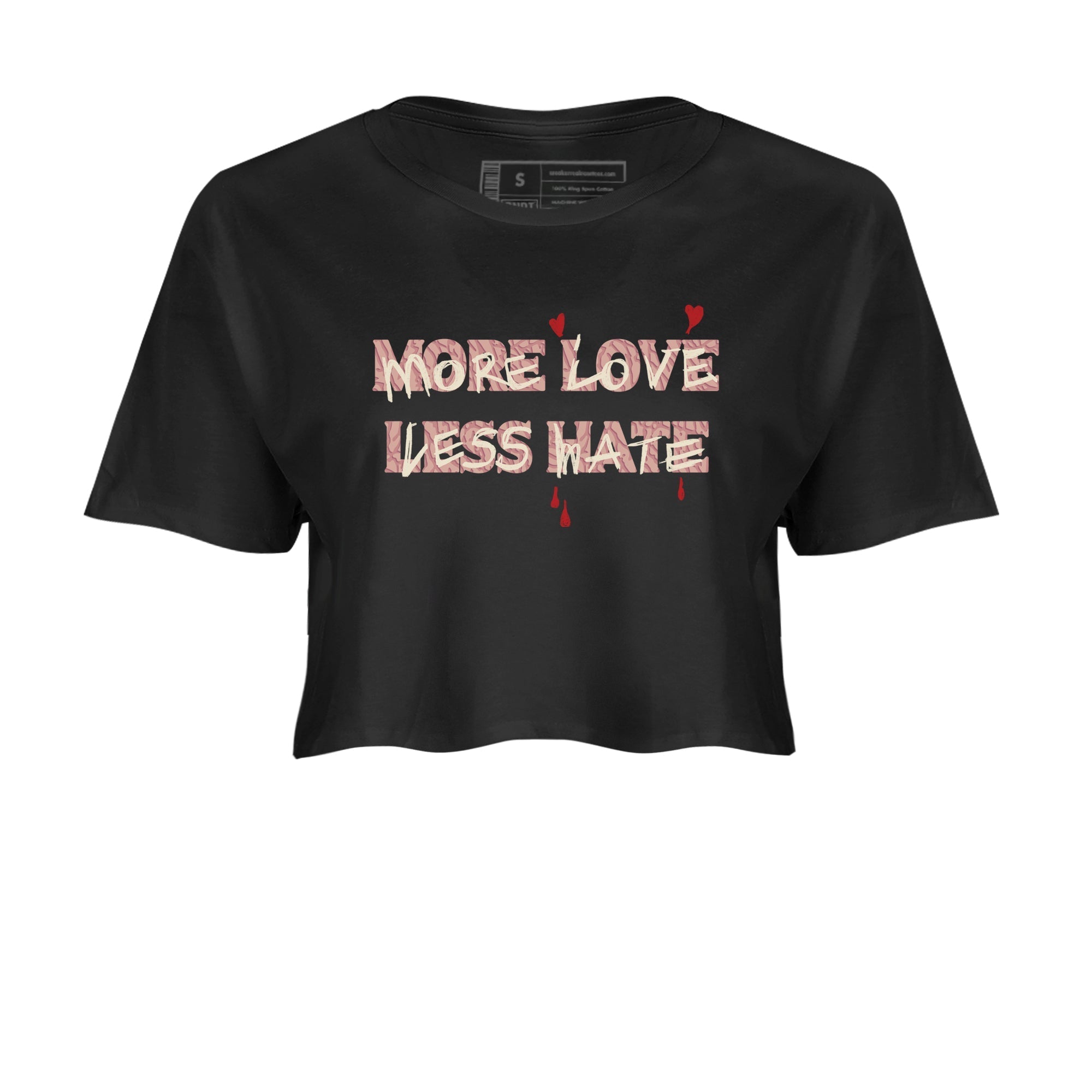 More Love Less Hate snkmatch Women's Top - Air Jordan 3 Valentines Day
