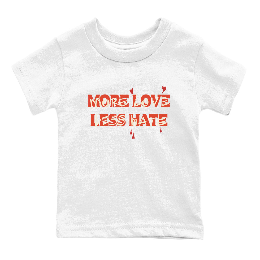 More Love Less Hate snkmatch Tees Kids - Air Jordan 4 Brick By Brick