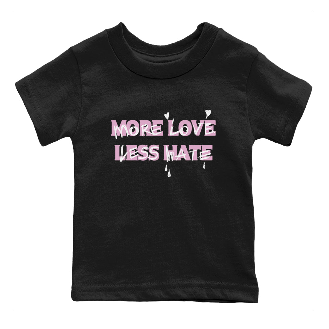 More Love Less Hate snkmatch Tees Kids - Air Jordan 4 Orchid