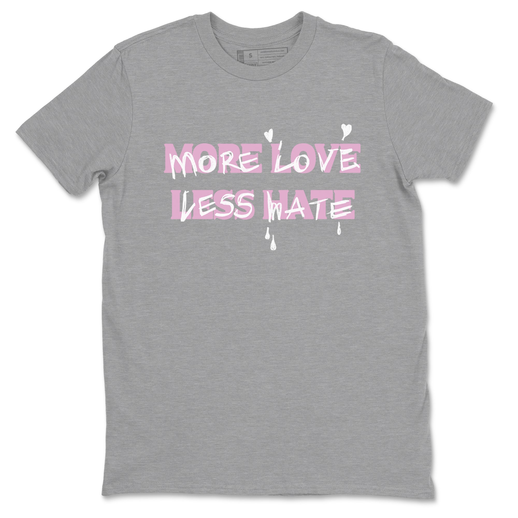 More Love Less Hate snkmatch Tees - Air Jordan 4 Orchid